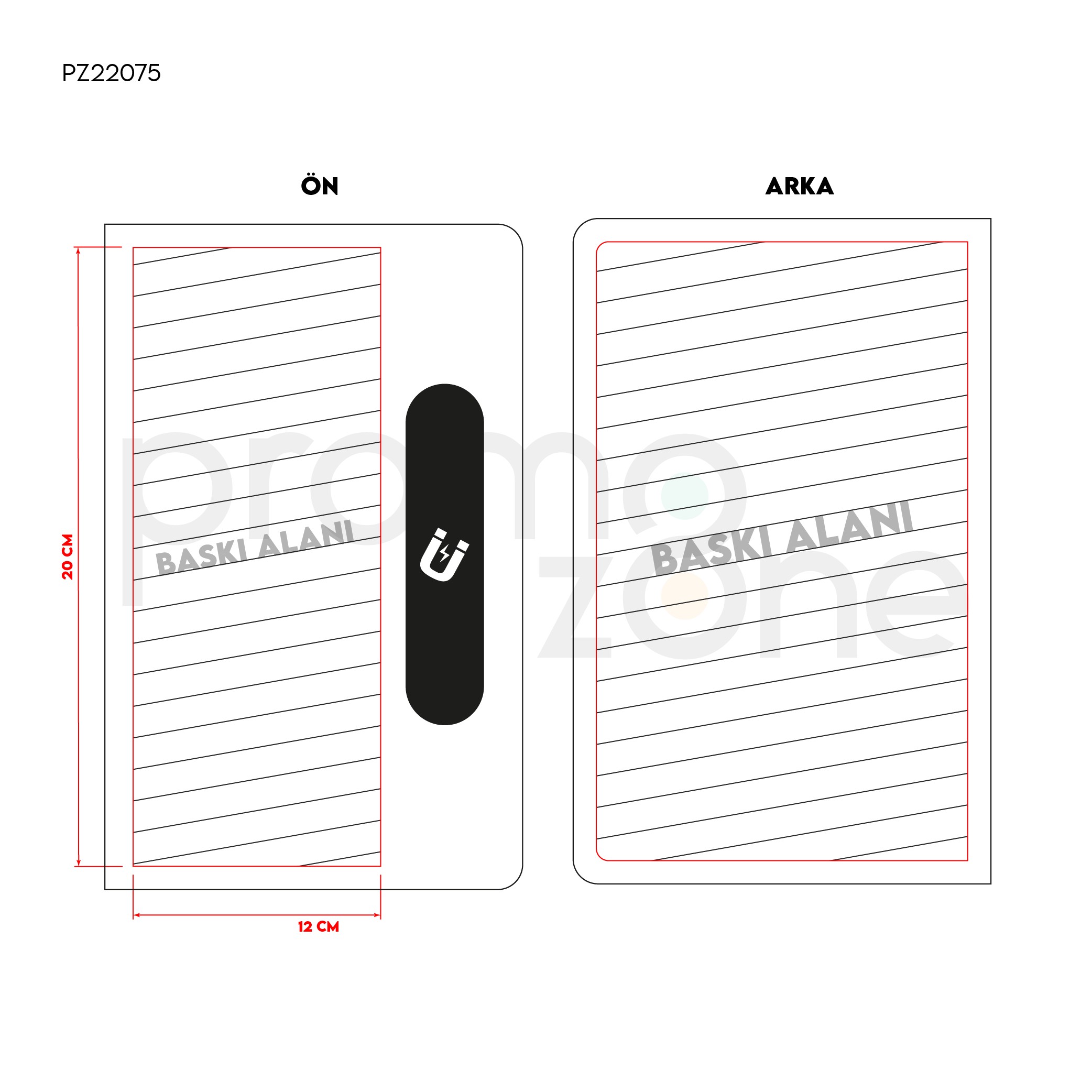 Logo Baskılı Termo Deri Magnetli Defter