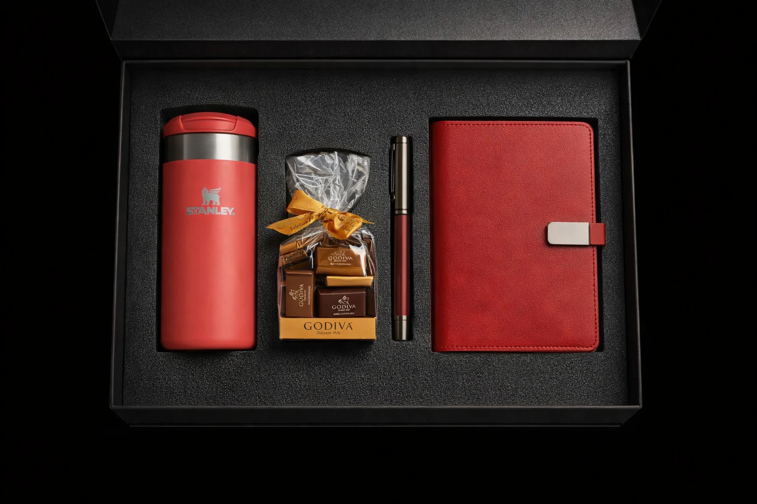 Baskılı Stanley Termos Ajanda Kalem Godiva Çikolata Kurumsal