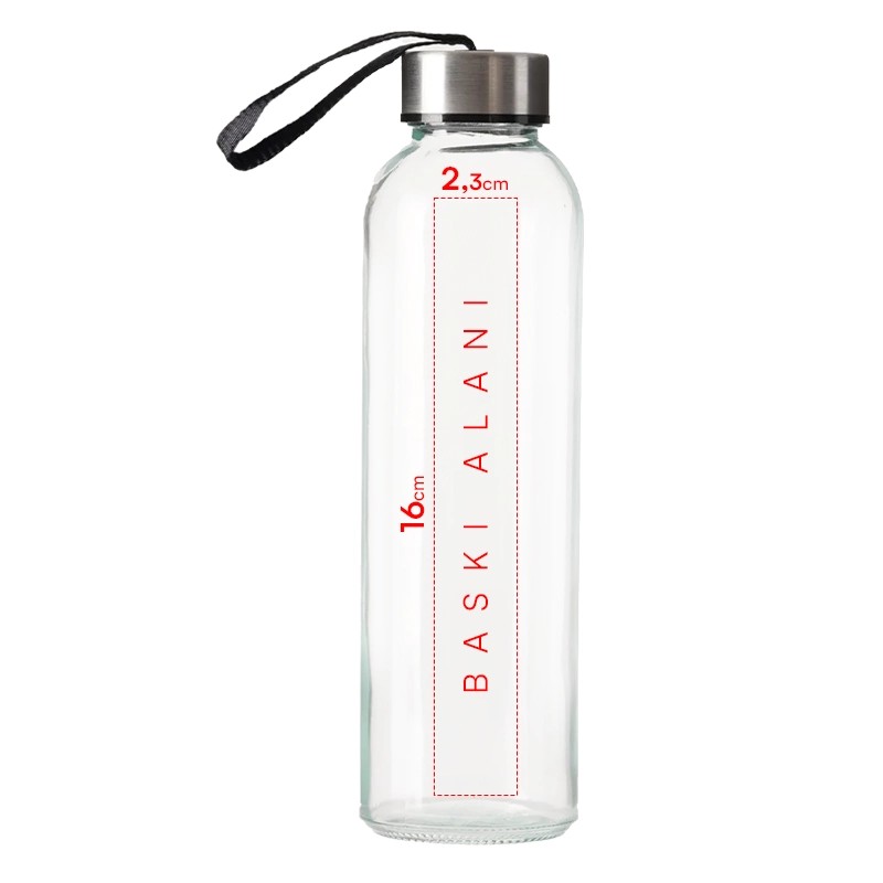 500 ml Cam Matara Şu Şişesi Kılıfsız
