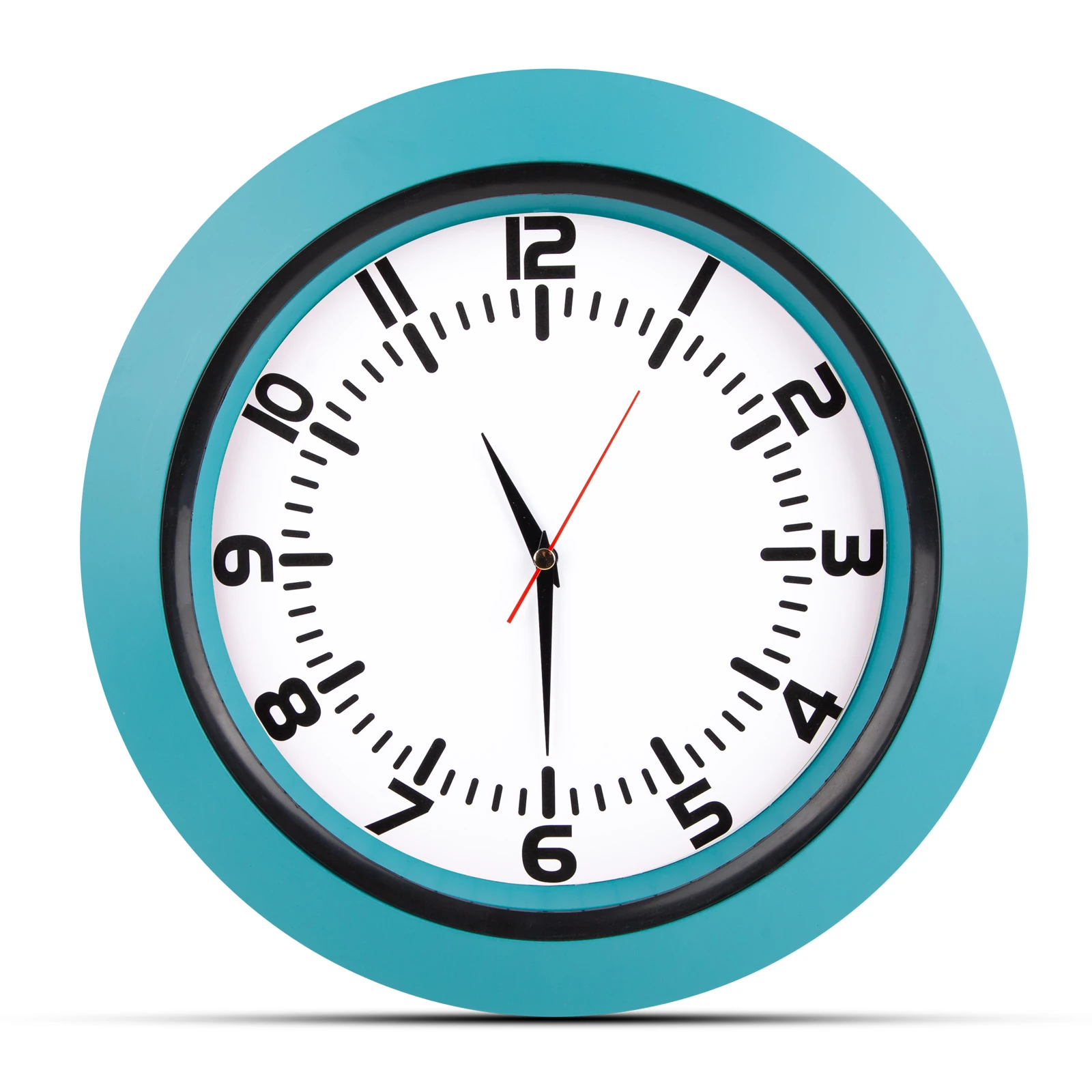 UMAY TURKUAZ PLASTİK KASA DUVAR SAATİ (350 MM)