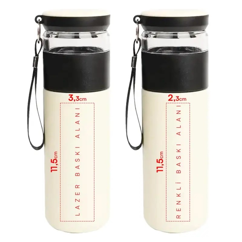 Baskılı 450 ml Paslanmaz Çelik Termos