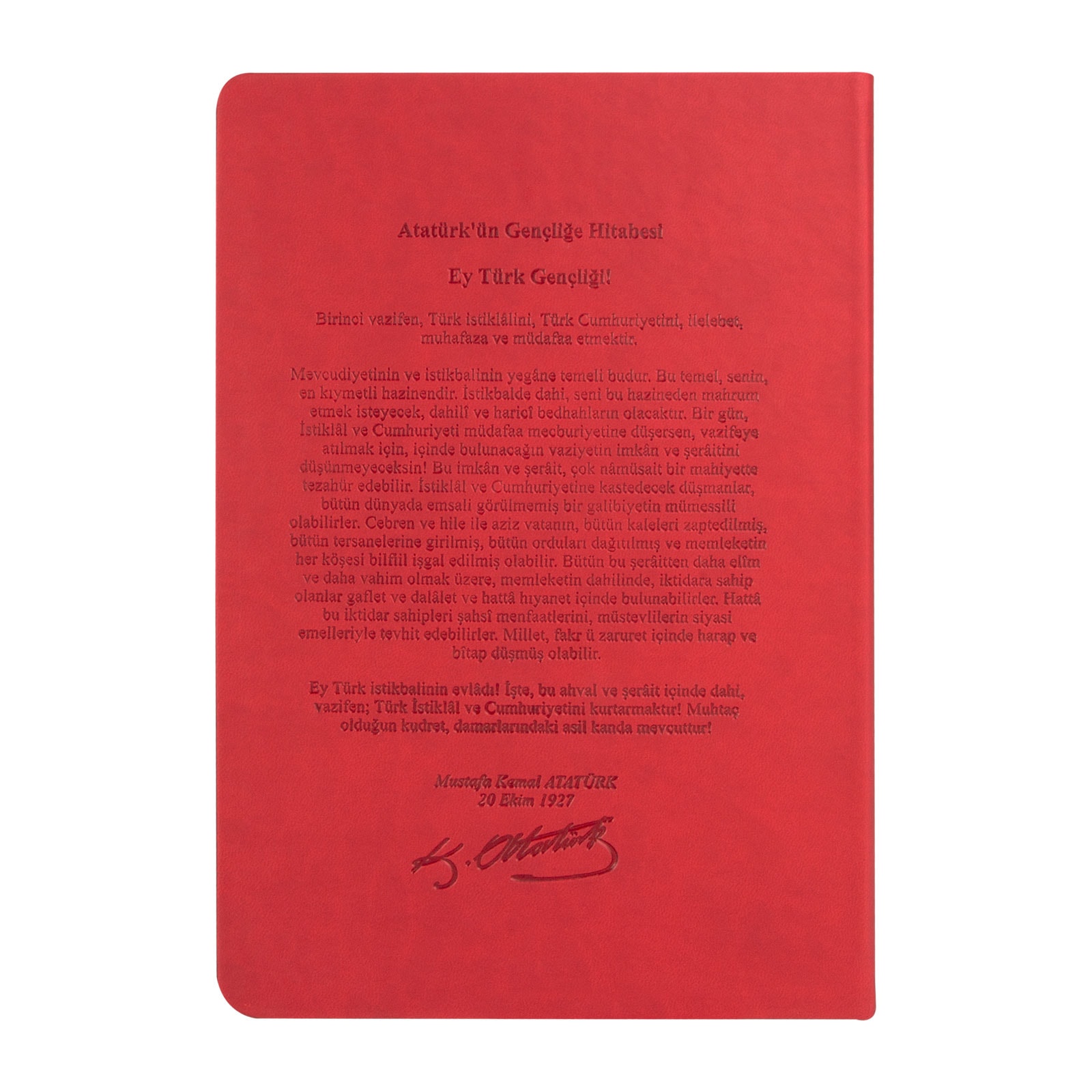 ATATÜRK TARİHSİZ DEFTER (17X24 CM)