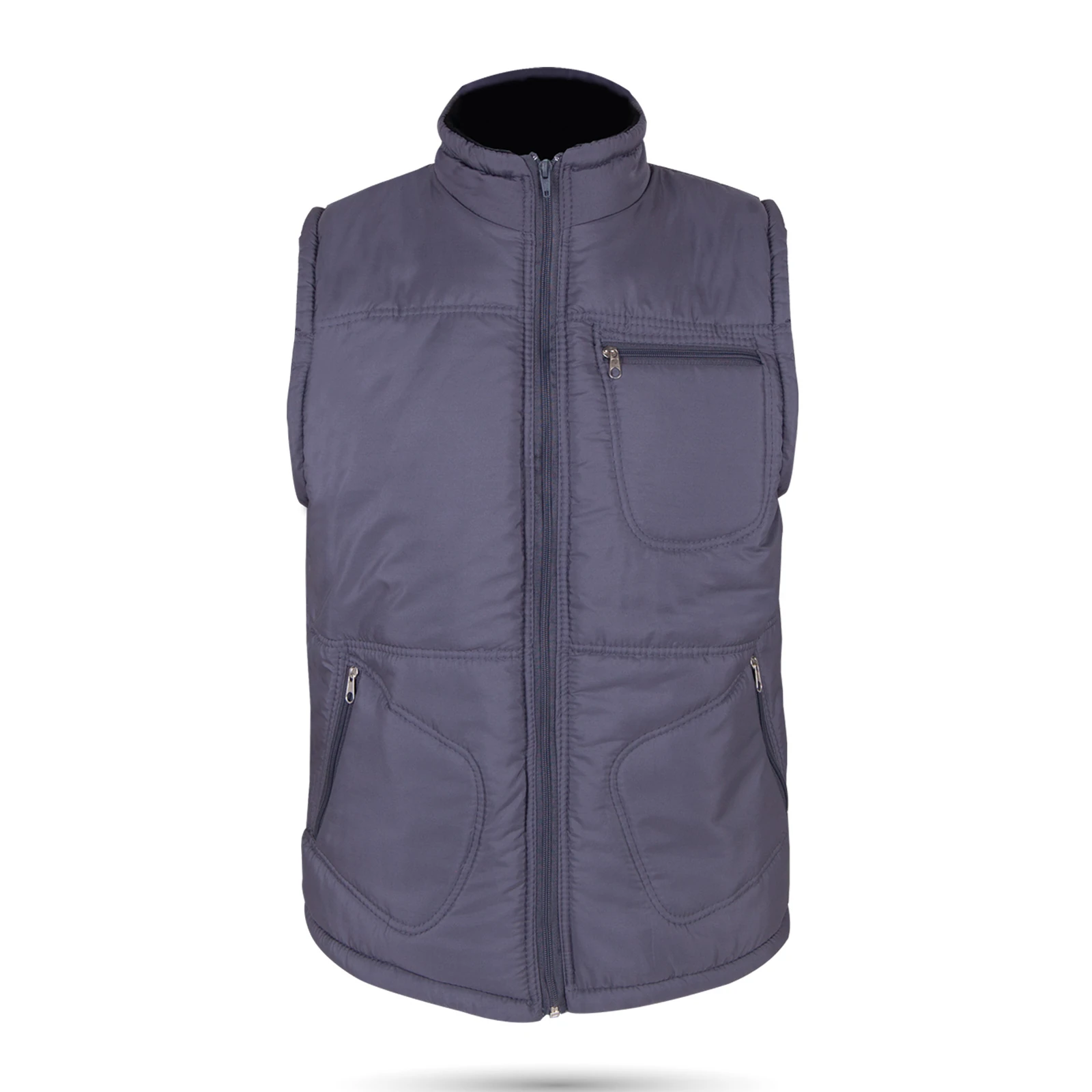 ALASKA FÜME ÜÇ CEPLİ ŞİŞME YELEK XXL