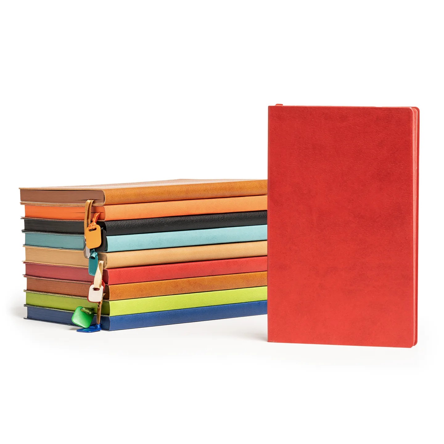 13 x 21 cm Termo PU Deri Esnek Yumuşak Kapaklı Tarihsiz Defter, 196 Sayfa, 80 gr Ivory Krem Çizgili İç Kağıt, Renkli Kenarlı, Metal Tokalı, Karton Kılıflı