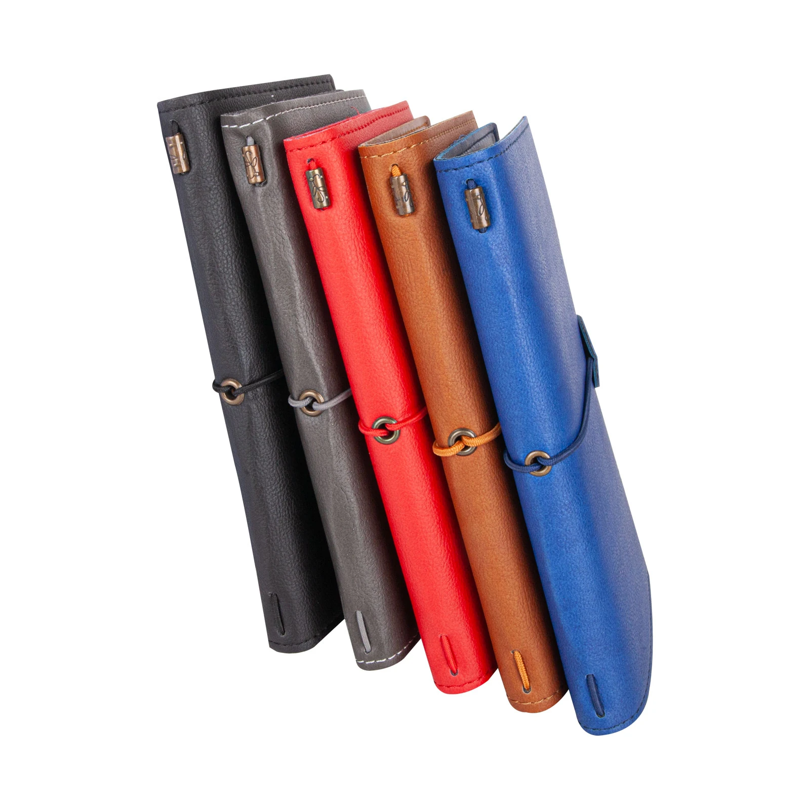 KUĞULU KIRMIZI TARİHSİZ DEFTER (11,5X20 CM)