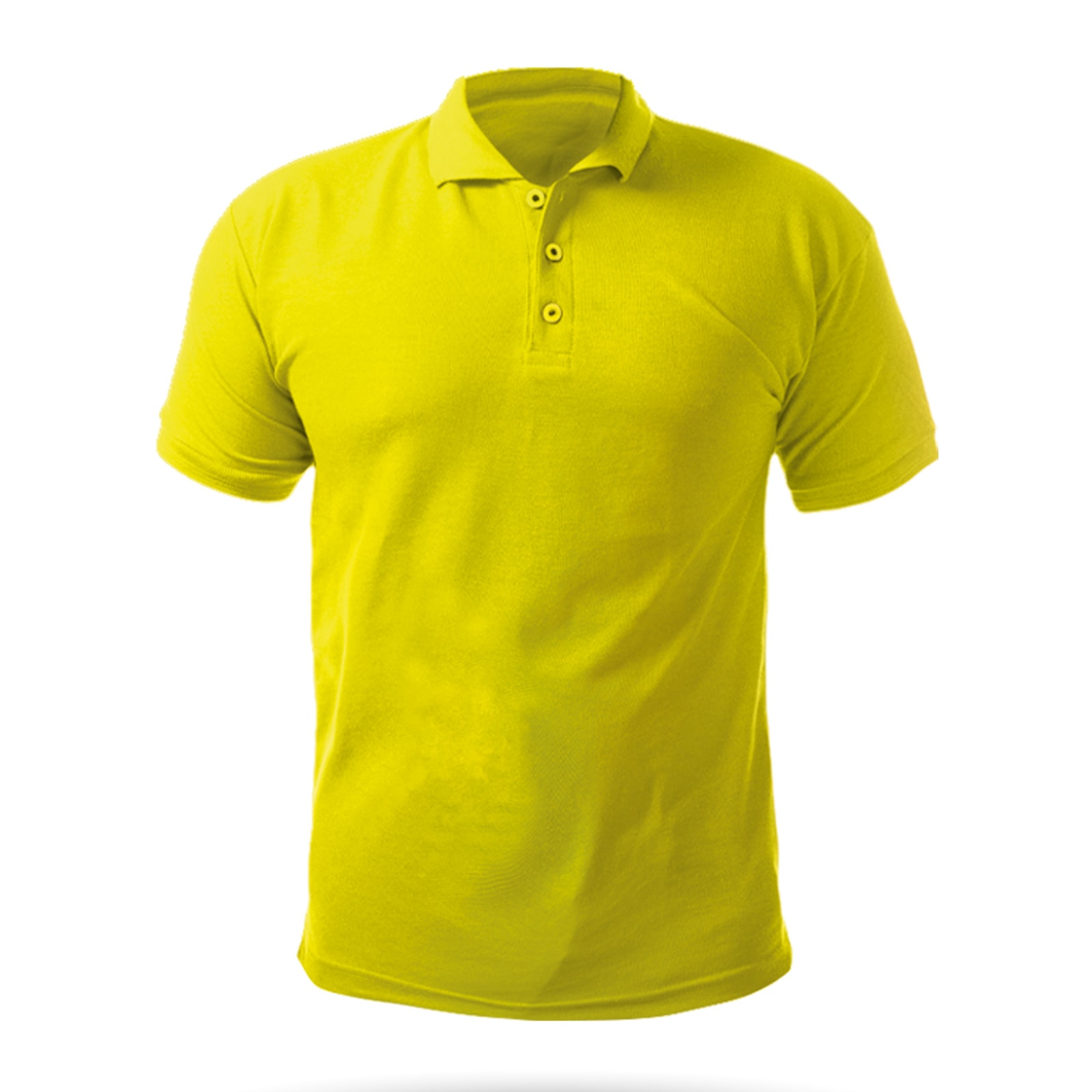 AÇELYA SARI XXL POLO YAKA TİŞÖRT