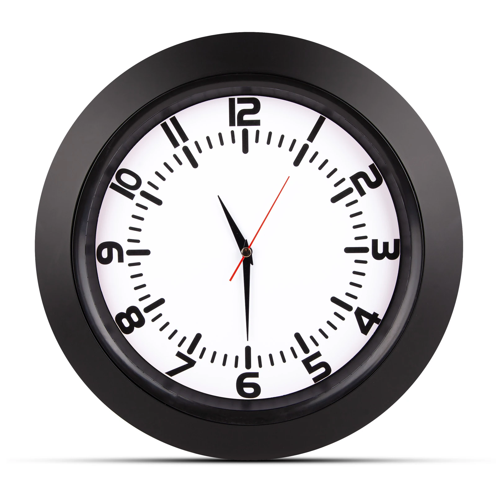 UMAY SİYAH PLASTİK KASA DUVAR SAATİ (350 MM)