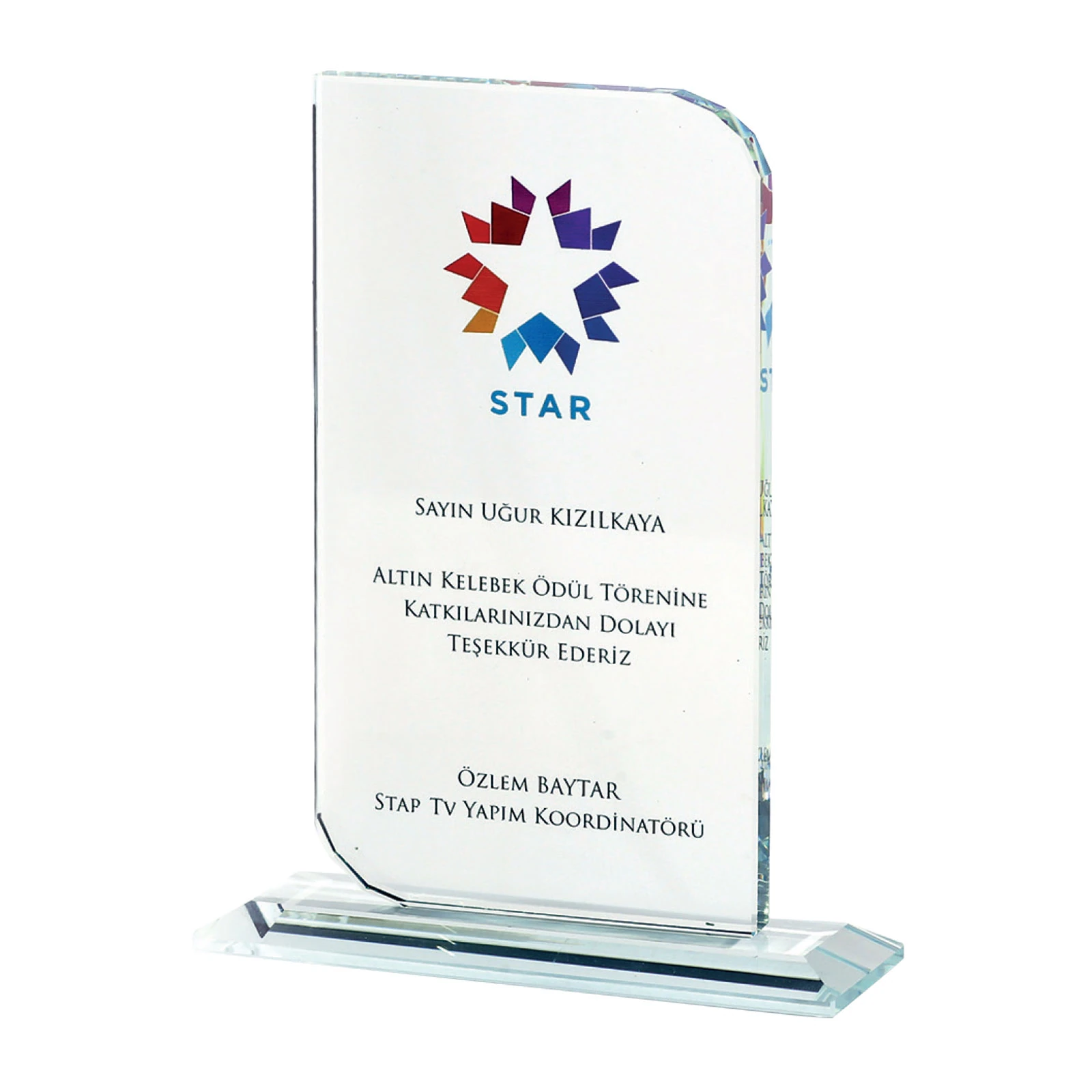 PINAR KRİSTAL PLAKET