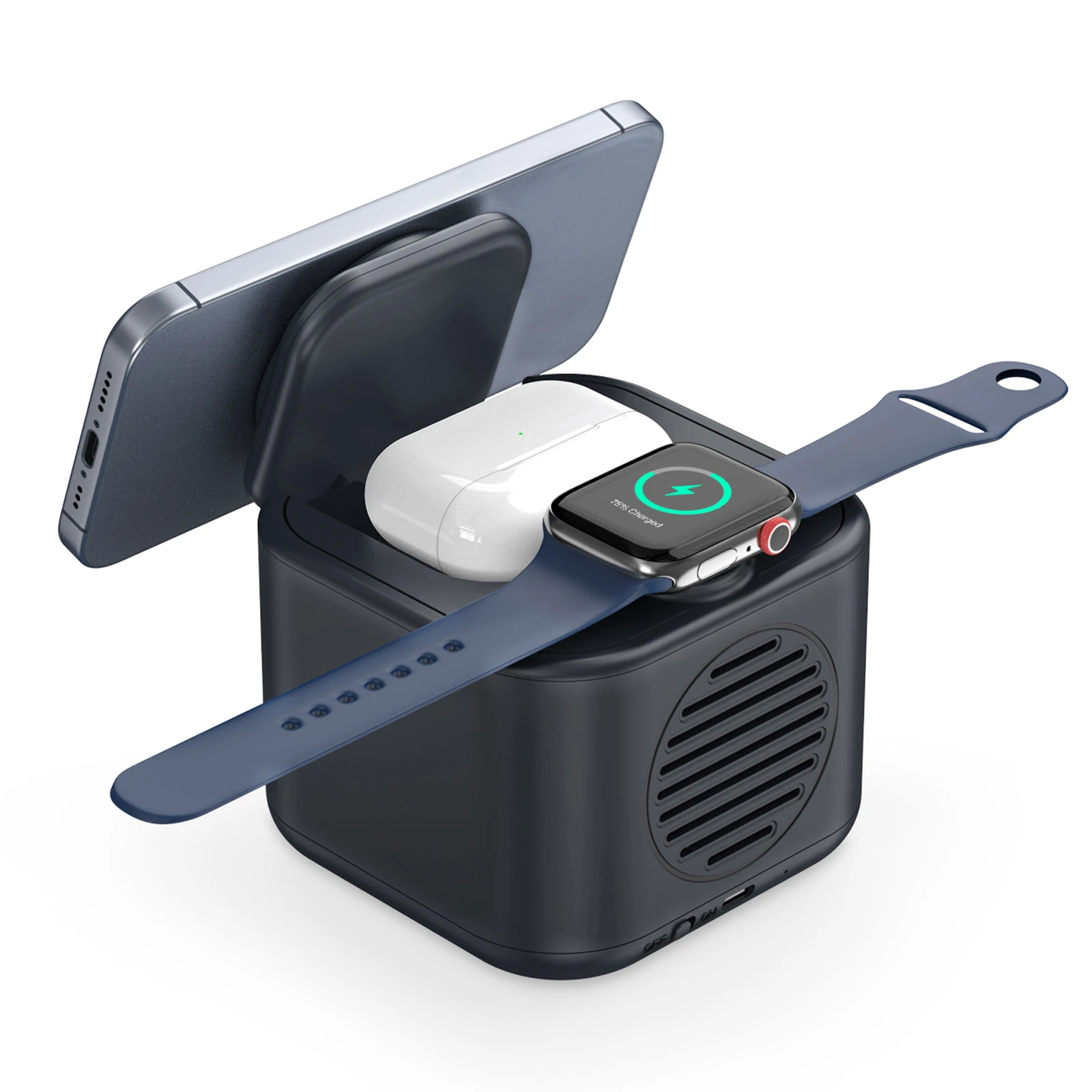 LOTUS SİYAH HOPARLÖR VE WIRELESS SARJ STANDI