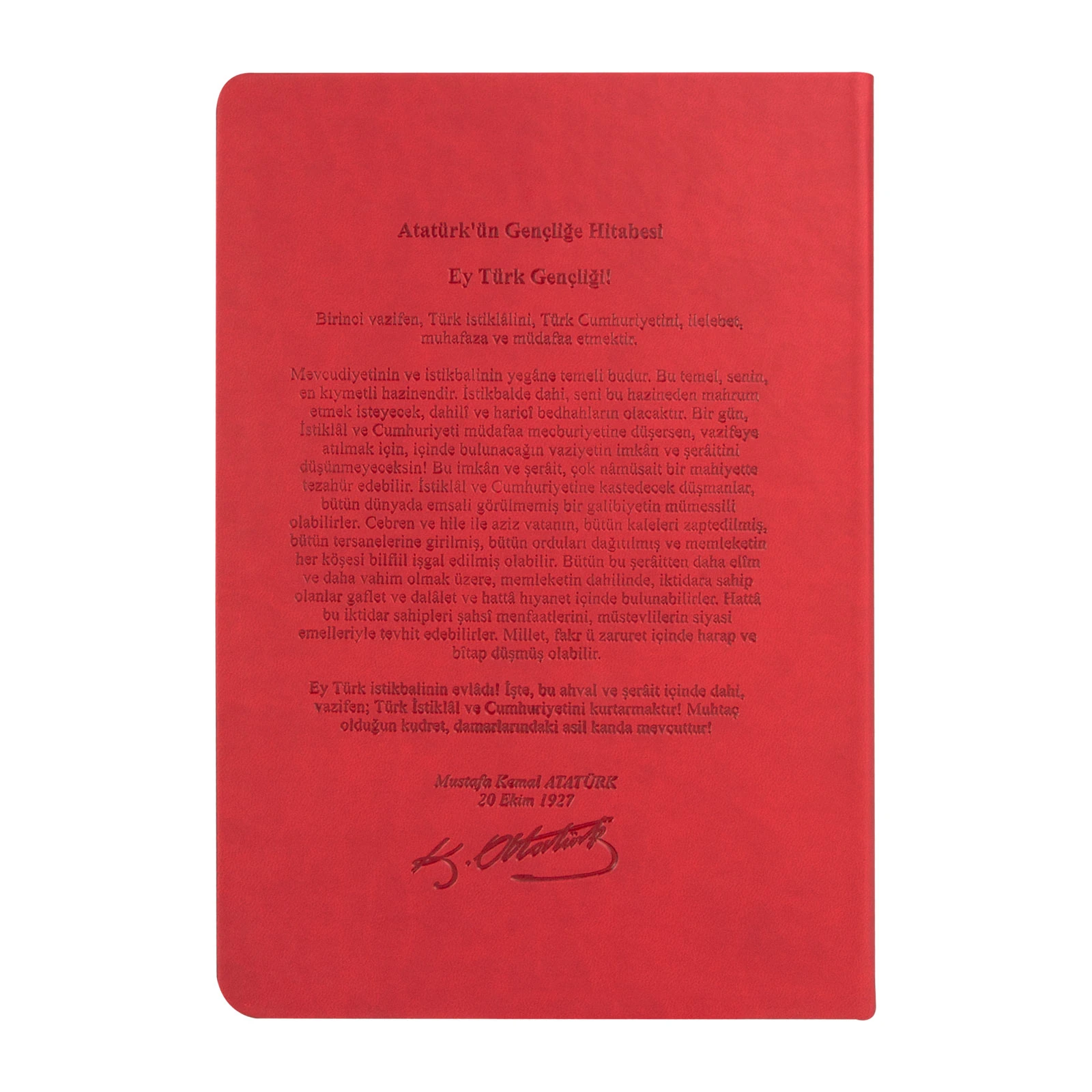 ATATÜRK TARİHSİZ DEFTER (17X24 CM)