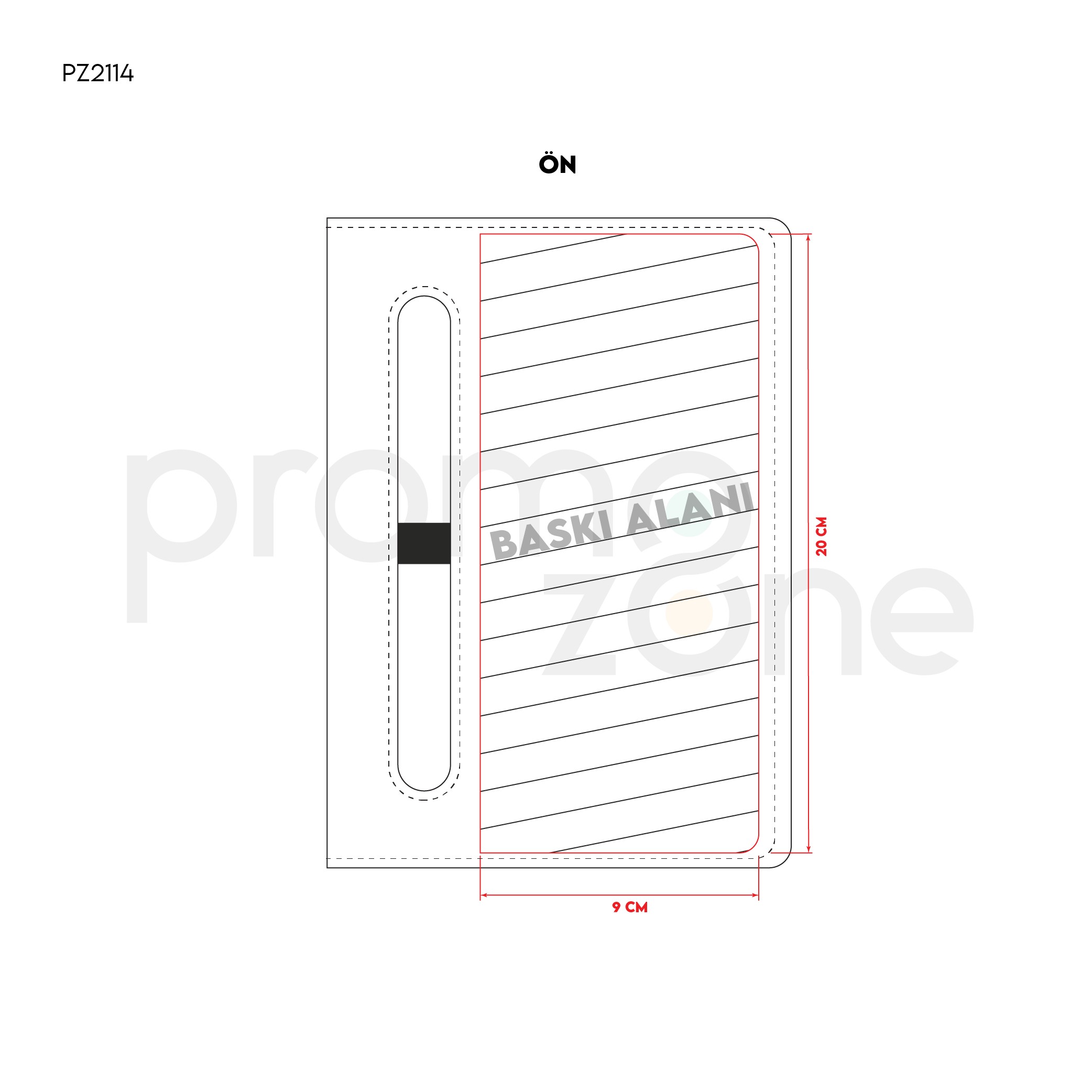 Logo Baskılı 15 x 21 cm Termo PU Sert Kapaklı Tarihsiz Defter, 224 Sayfa, 70gr. Ivory Krem Çizgili İç Kağıt, Kalem Tutuculu, Esnek Lastikli