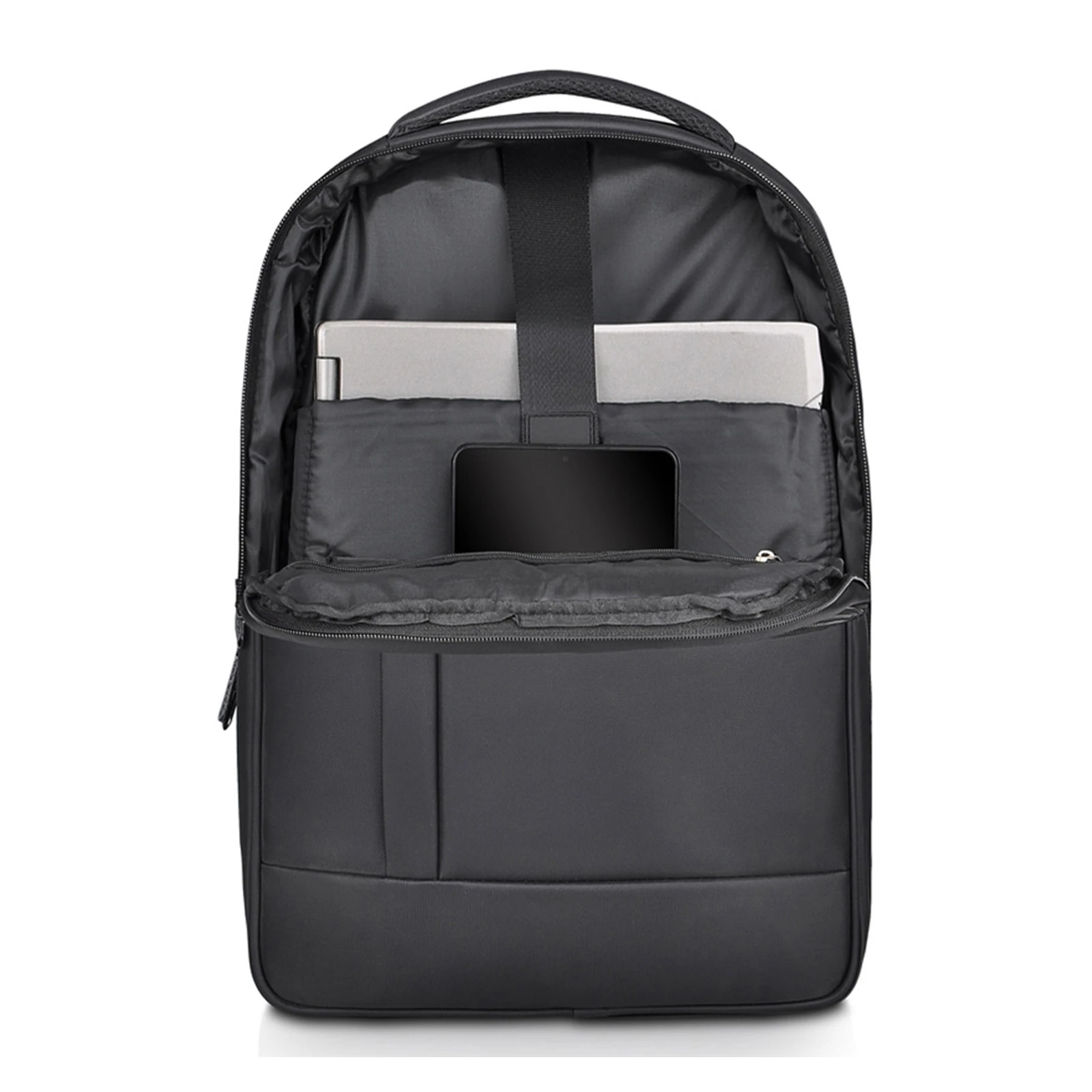 SERÜVEN SİYAH LAPTOP BÖLMELİ SIRT ÇANTASI