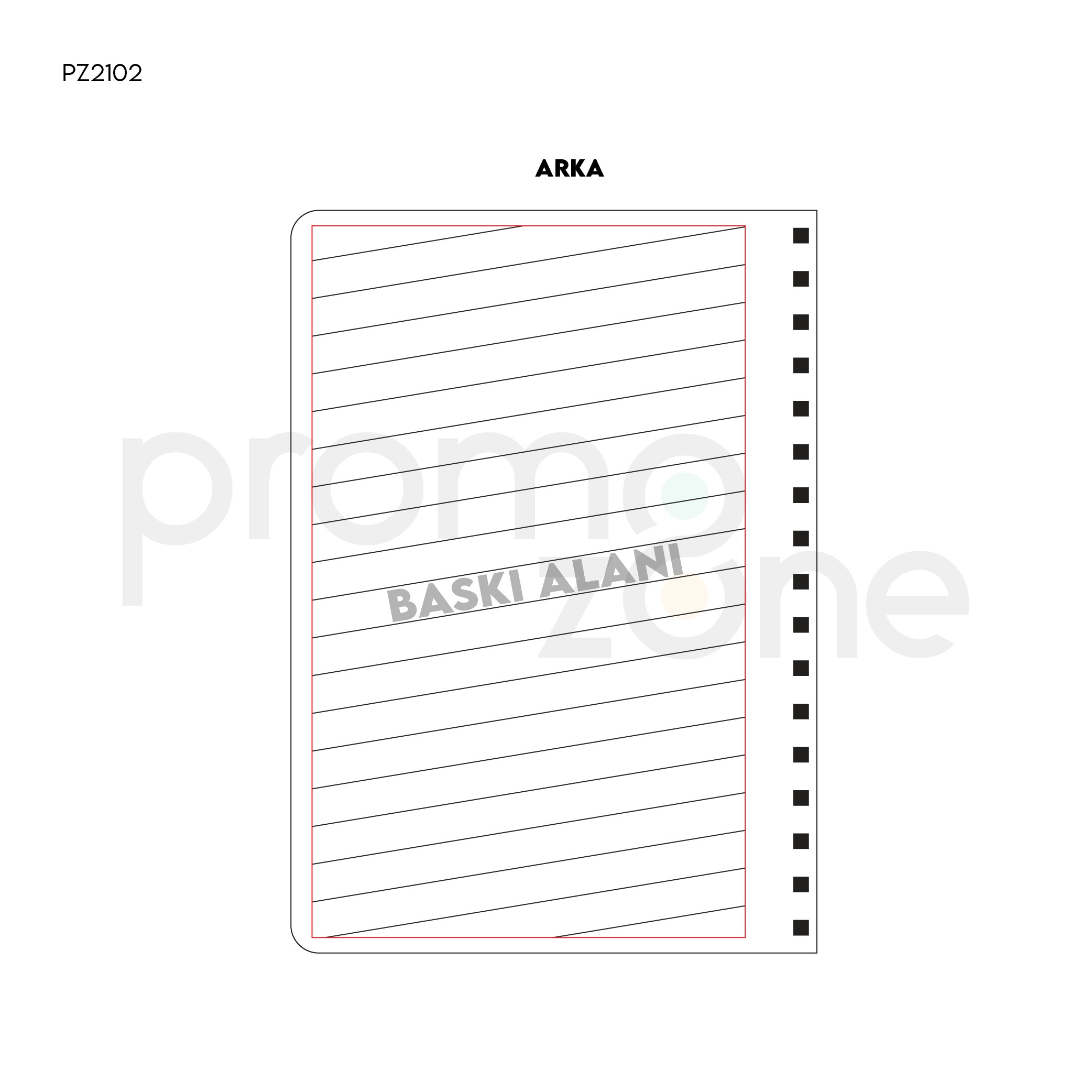 17 x 24 cm Spiralli Termo PU Sert Kapaklı Tarihsiz Defter, 240 Sayfa, 80 gr Ivory Krem Kareli İç Kağıt