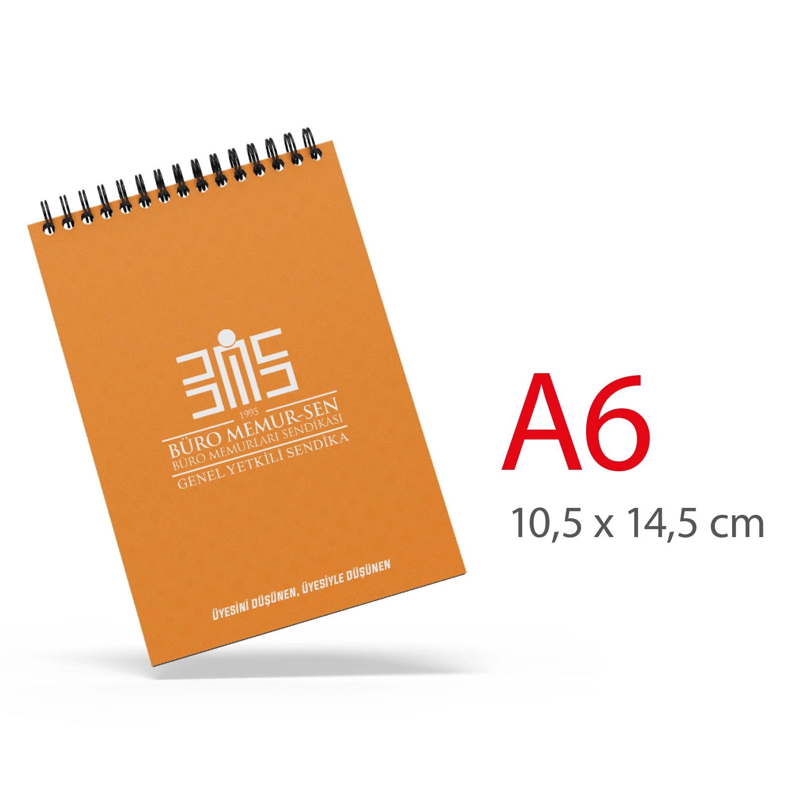 ALA-31 A6 KARTON KAPAKLI SPİRALLİ BLOKNOT