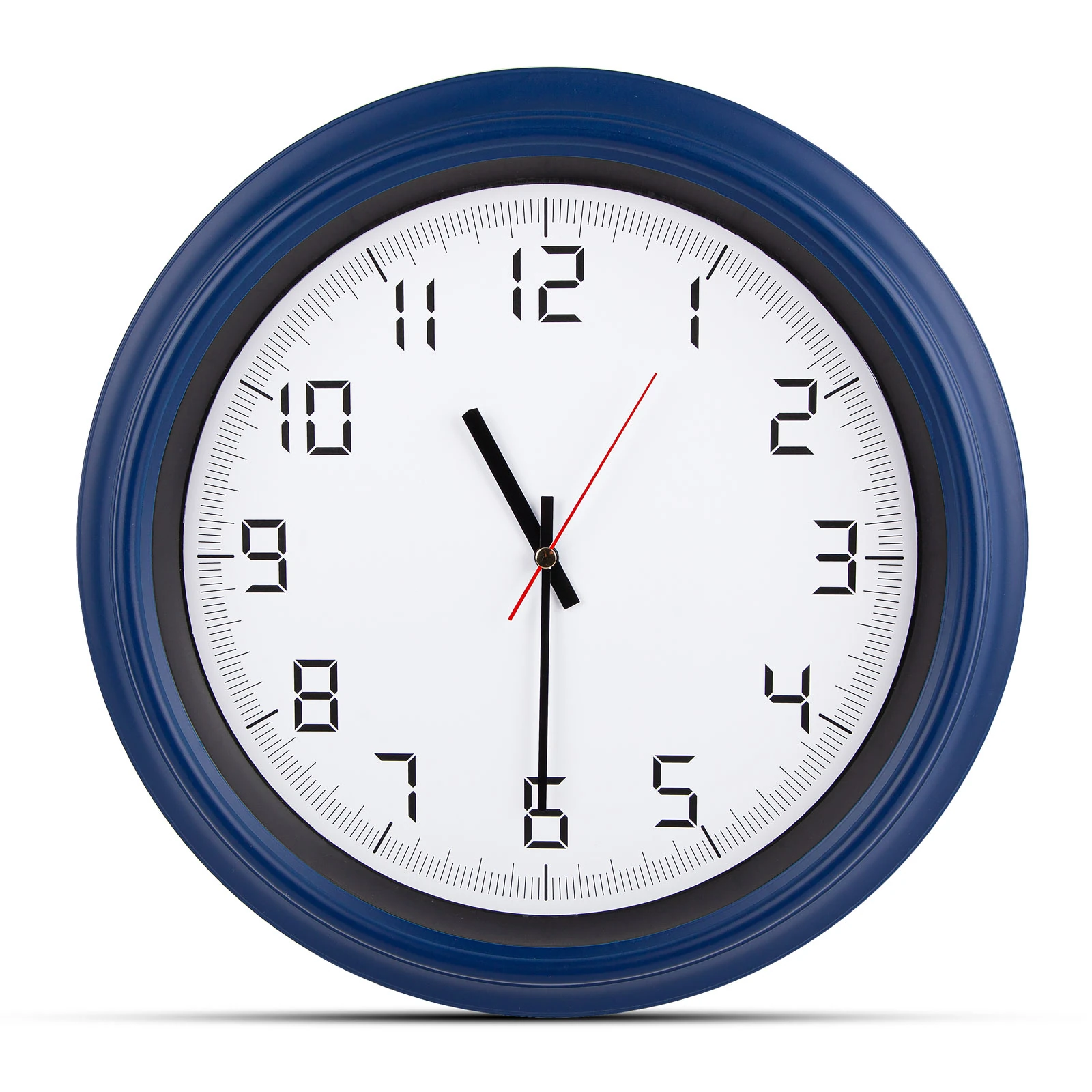 ATLAS LACİVERT PLASTİK KASA DUVAR SAATİ (380MM)