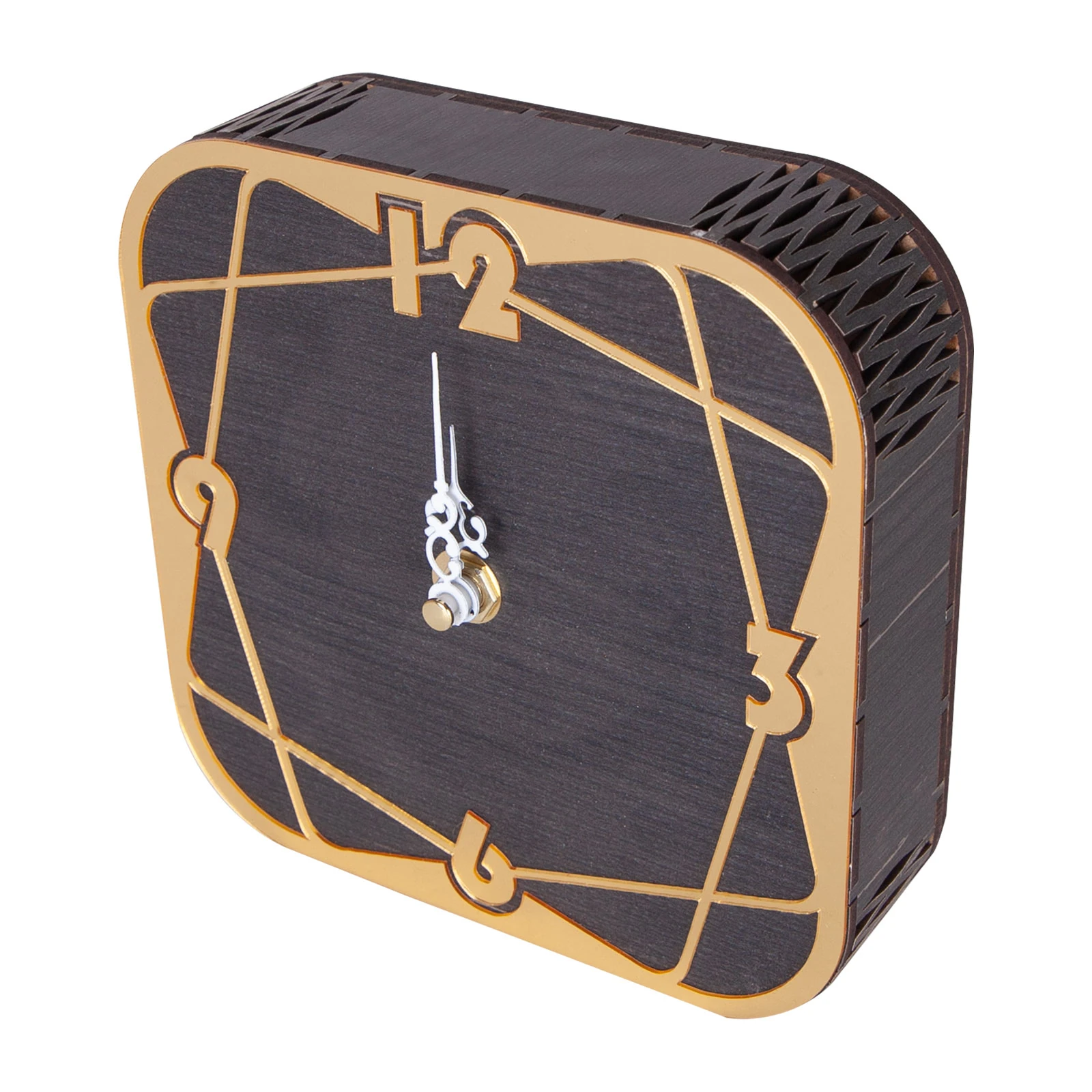 VARDA123 AHŞAP MASAÜSTÜ SAAT (145X145 MM)