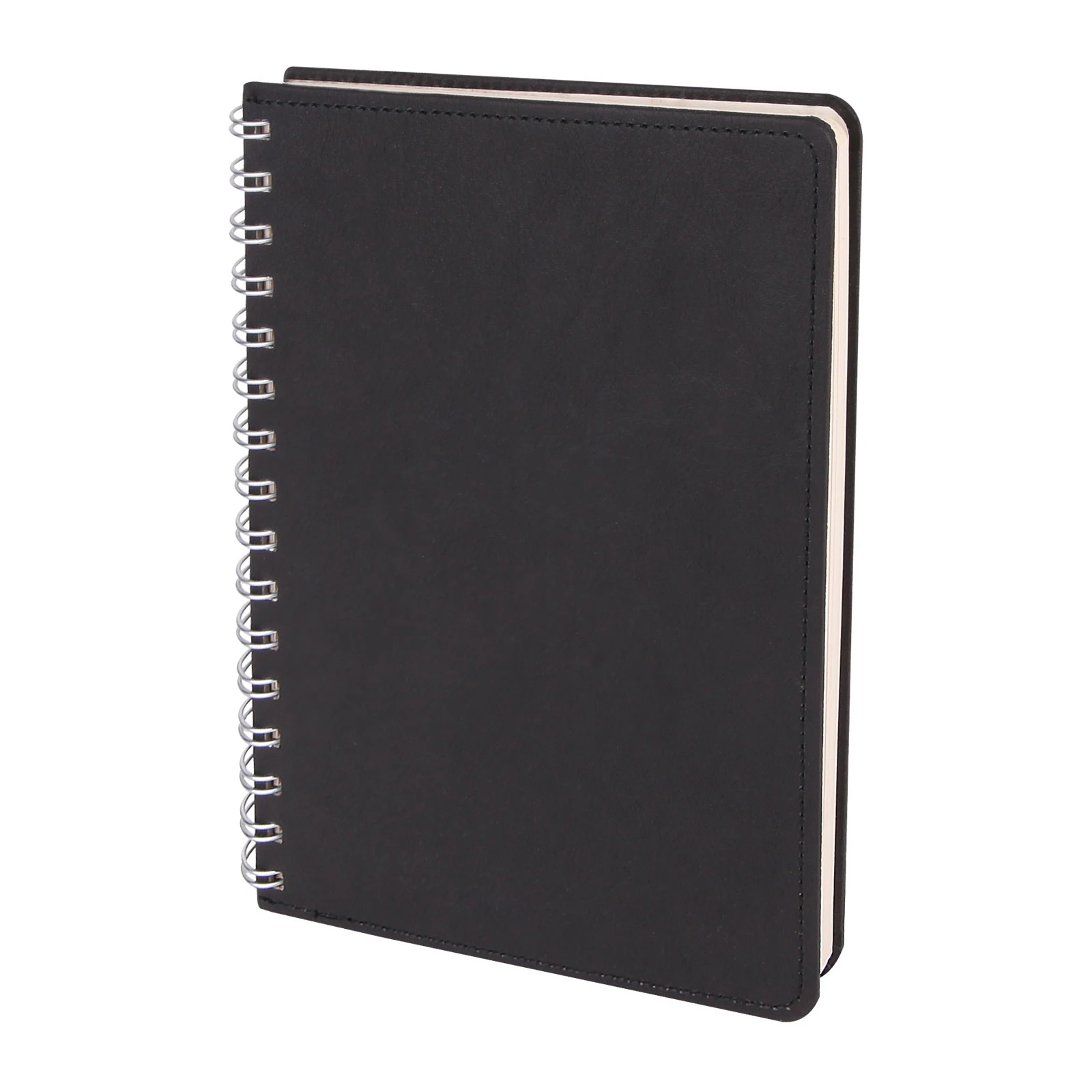 BATIKENT SİYAH SPİRALLİ TARİHSİZ DEFTER (15X21 CM)