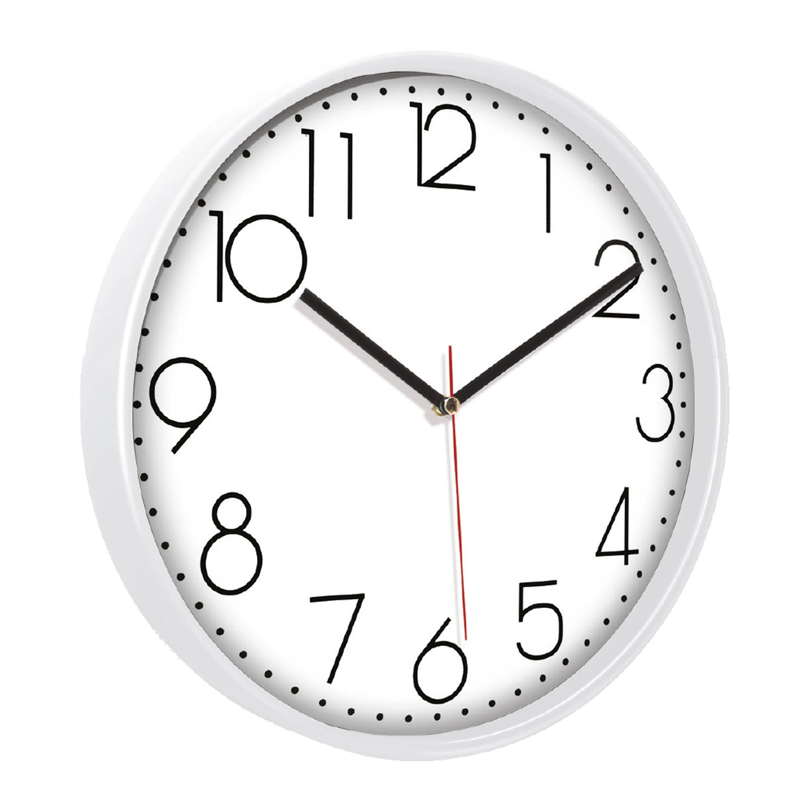 PAN164 BEYAZ PLASTİK ÇERÇEVE DUVAR SAATİ (380 MM)