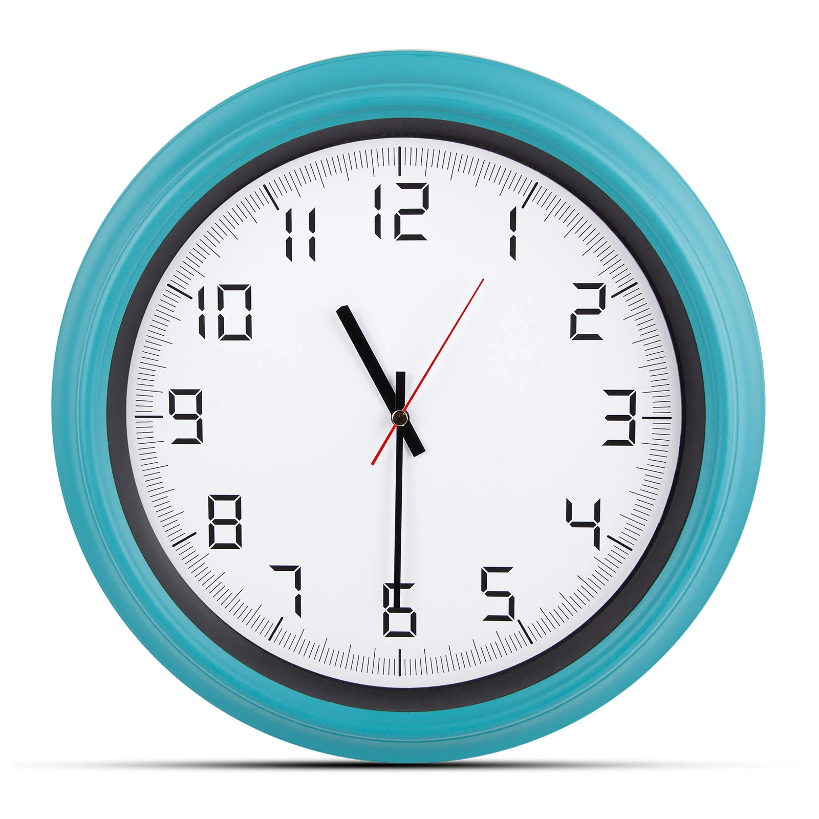 ATLAS TURKUAZ PLASTİK KASA DUVAR SAATİ (380MM)