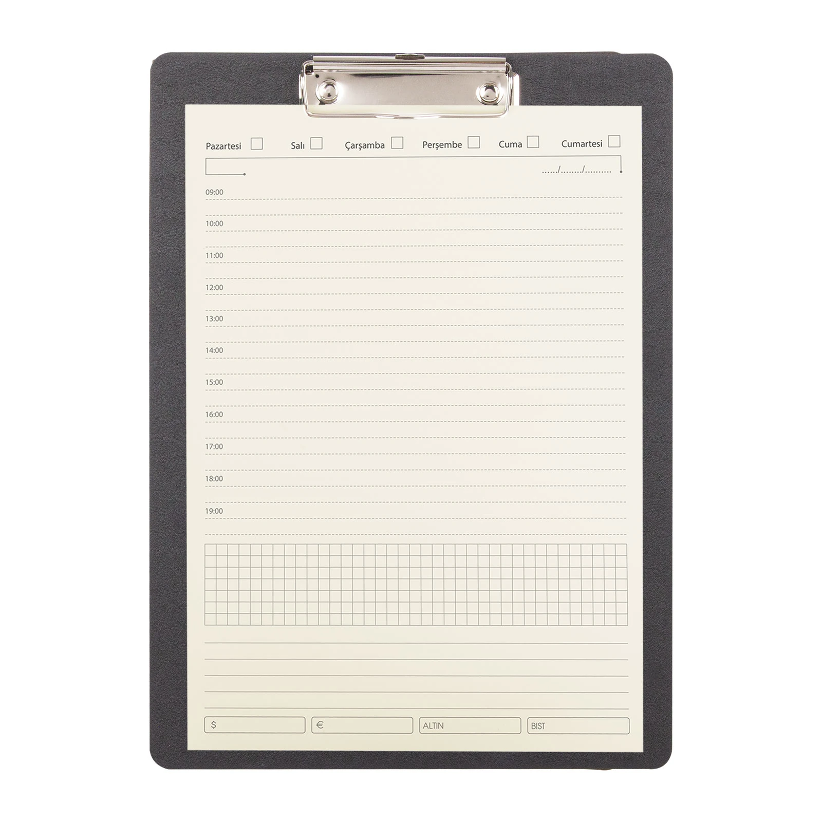 HOŞDERE SİYAH A4 SEKRETERLİK (24x34,5 CM)