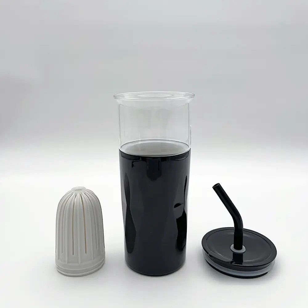 Baskılı 650 ml Termo Cam Detox Kupa