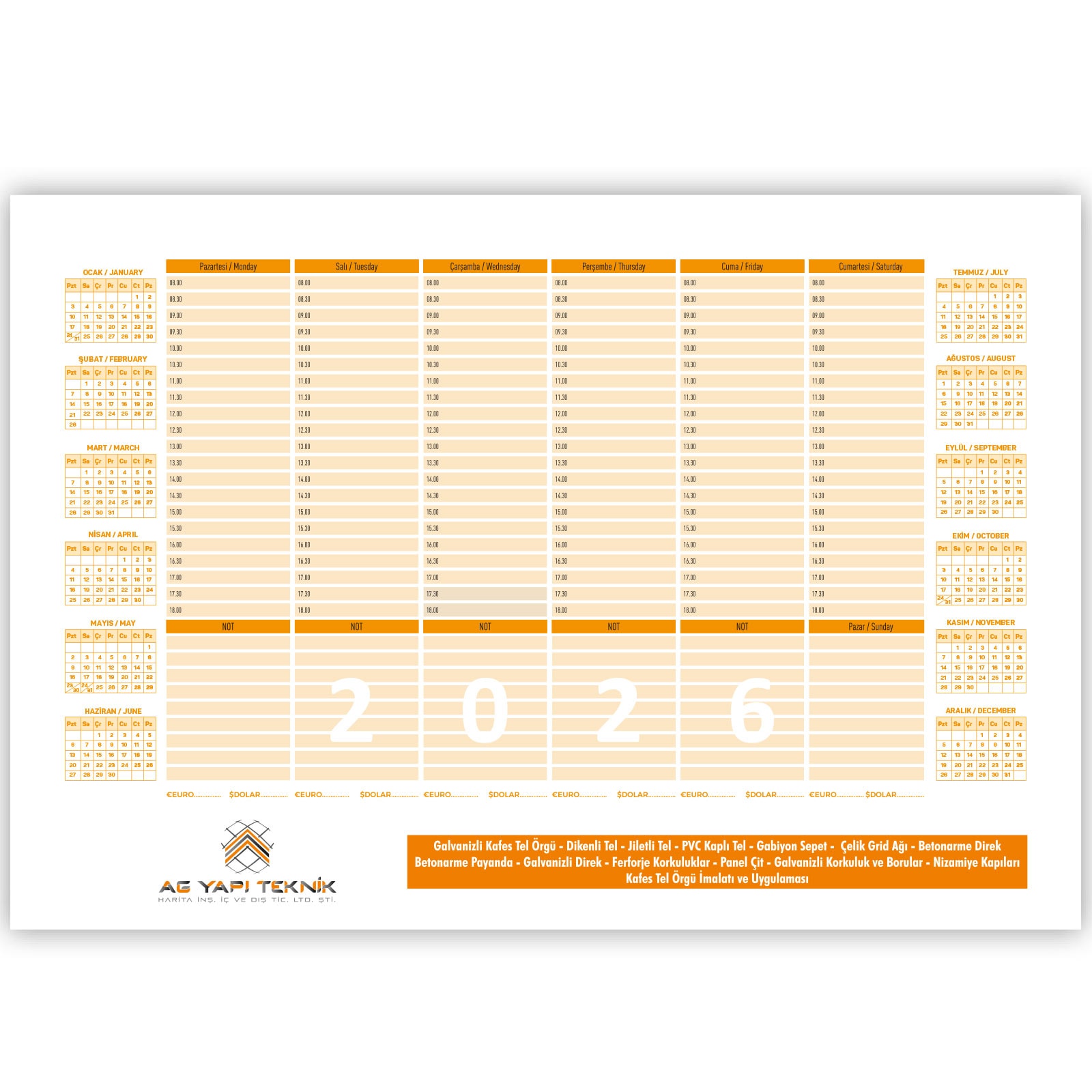 ALA-08 TAKVİMLİ TARİHSİZ TUTKALLI SÜMEN