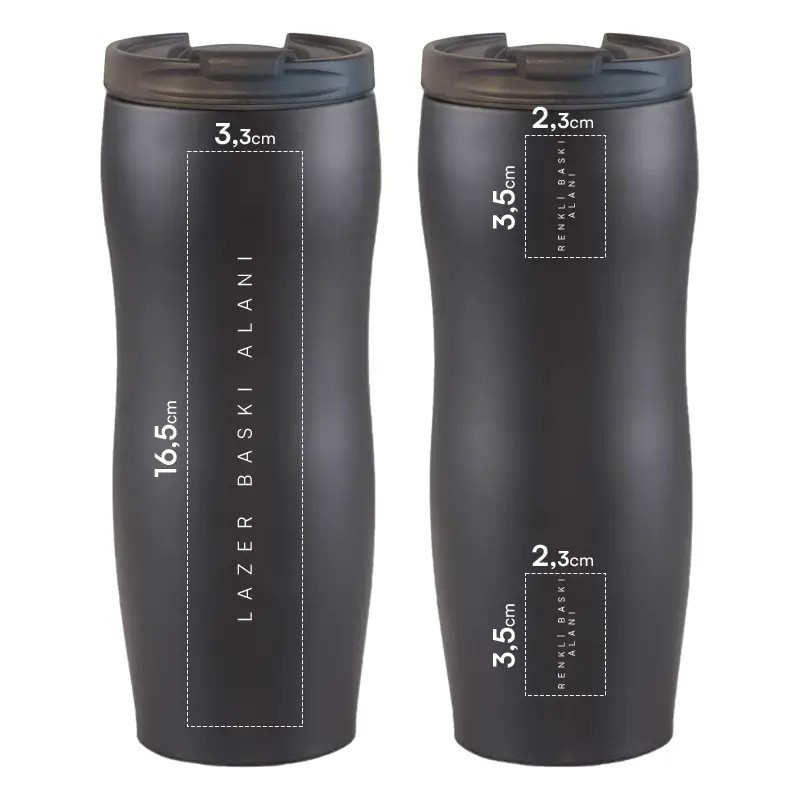 Baskılı 400 ml Çelik Promosyon Termos