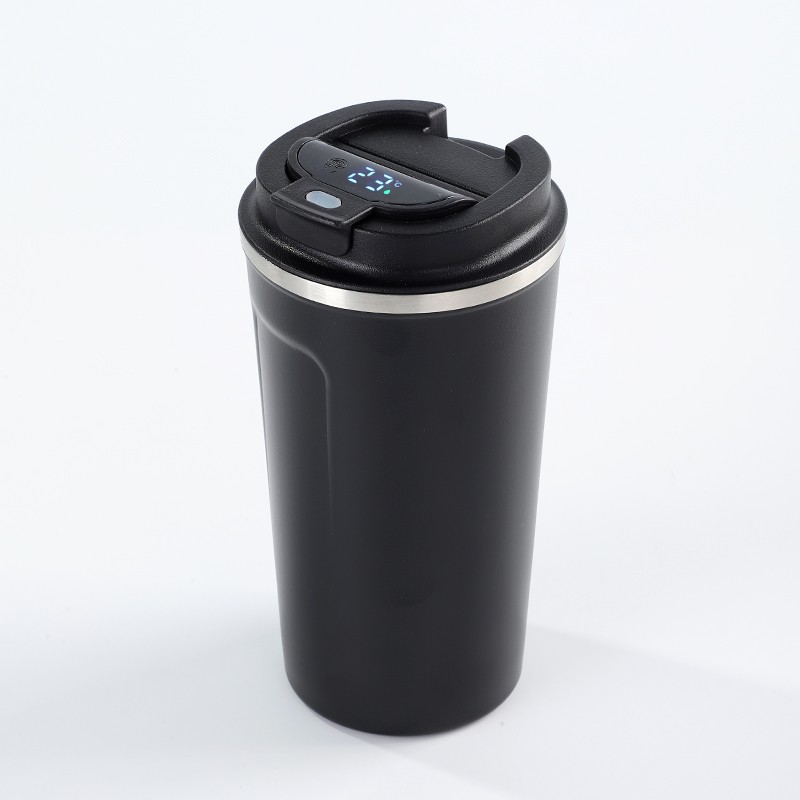 Logo Baskılı 380 ML Dijital Göstergeli Termos Bardak