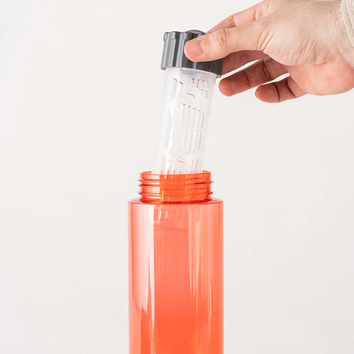 Baskılı 800 ML Detoks Filtreli Plastik Su Şişesi