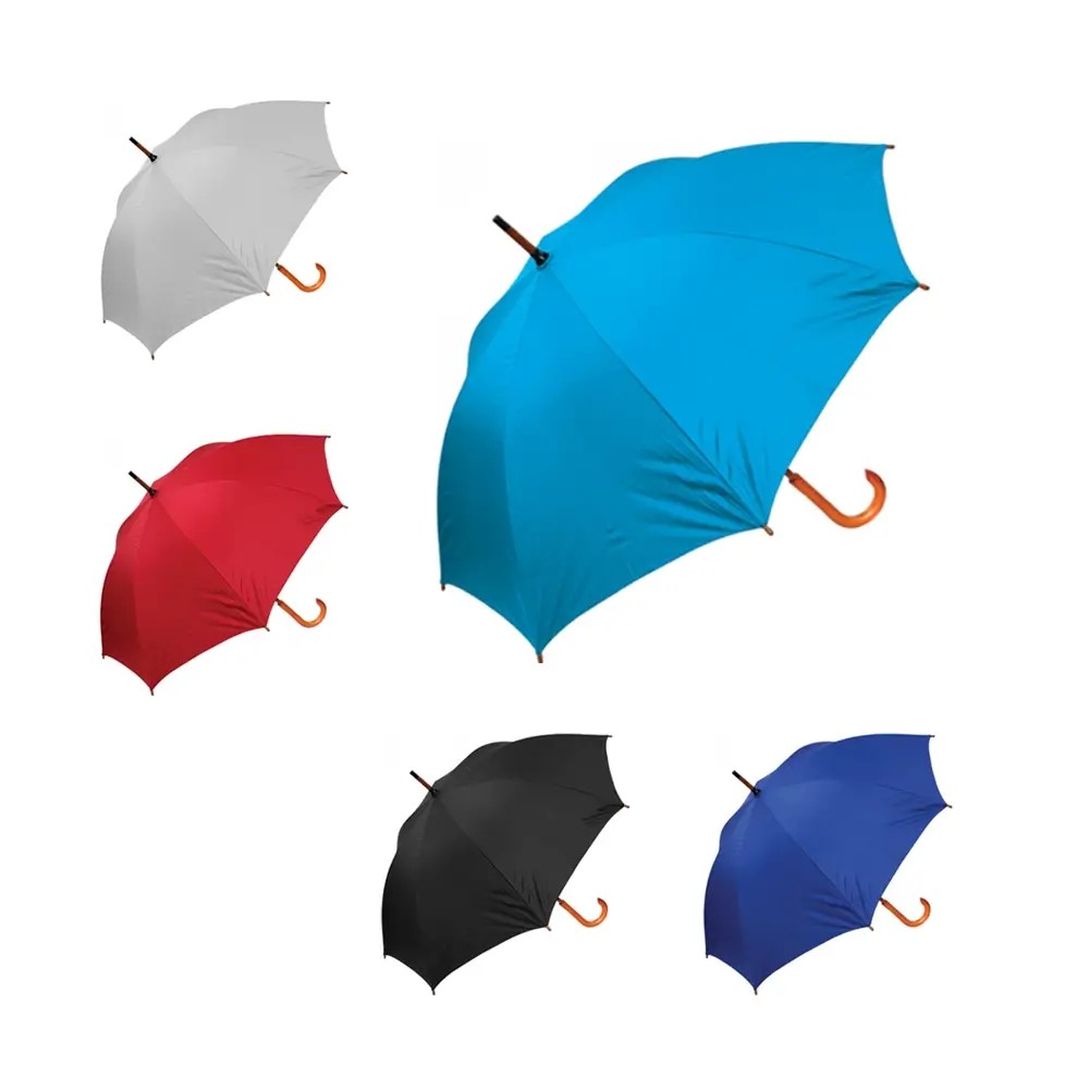 Ahşap Saplı 8 Panel Fiber Glass Baston Şemsiye
