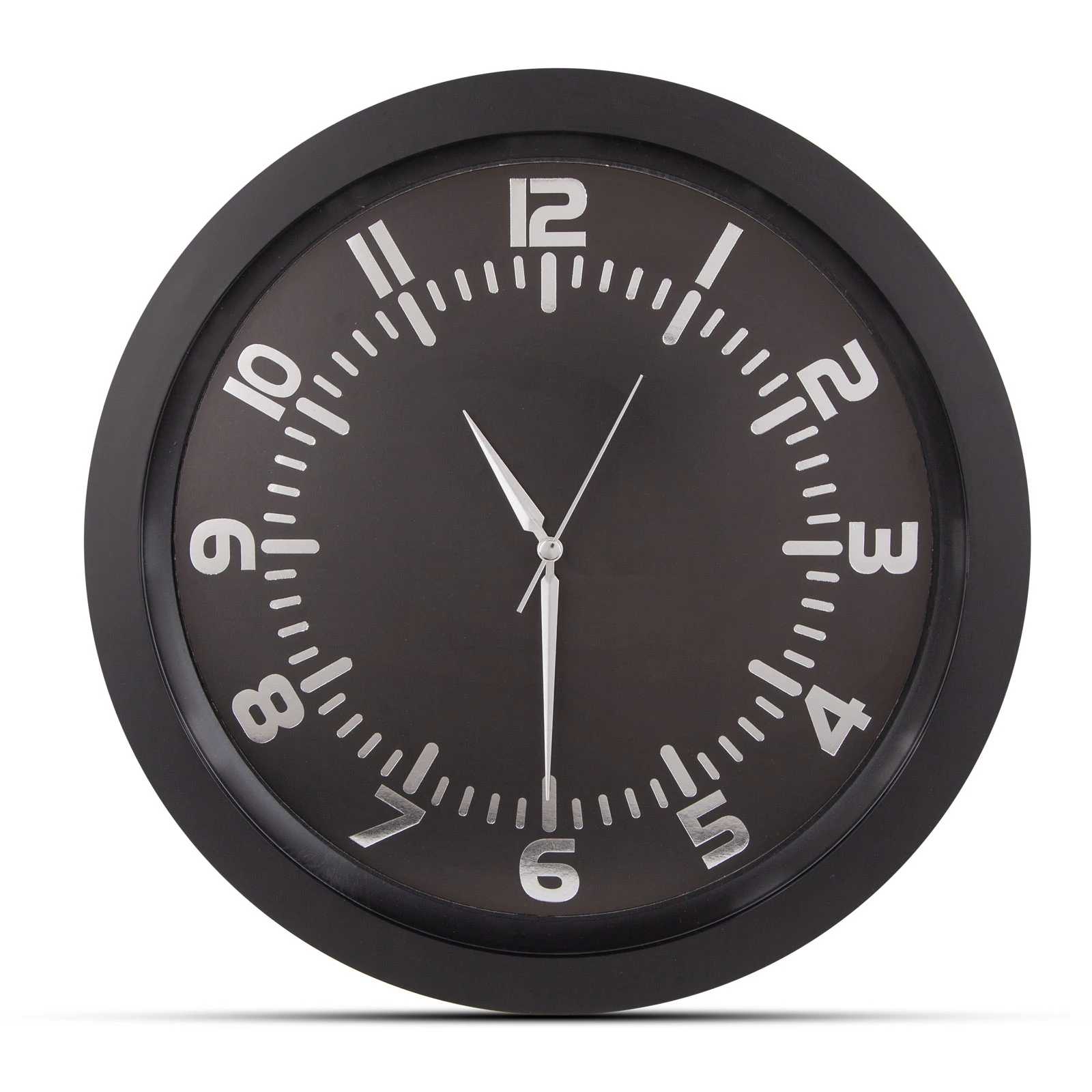 POSEIDON SİYAH PLASTİK KASA DUVAR SAATİ 350MM