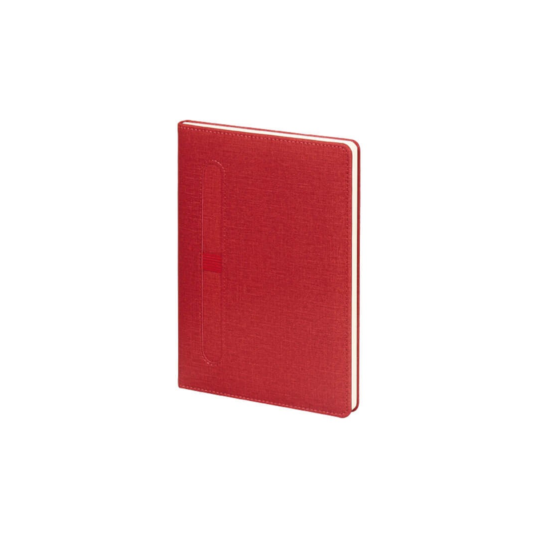 Logo Baskılı 15 x 21 cm Termo PU Sert Kapaklı Tarihsiz Defter, 224 Sayfa, 70gr. Ivory Krem Çizgili İç Kağıt, Kalem Tutuculu, Esnek Lastikli