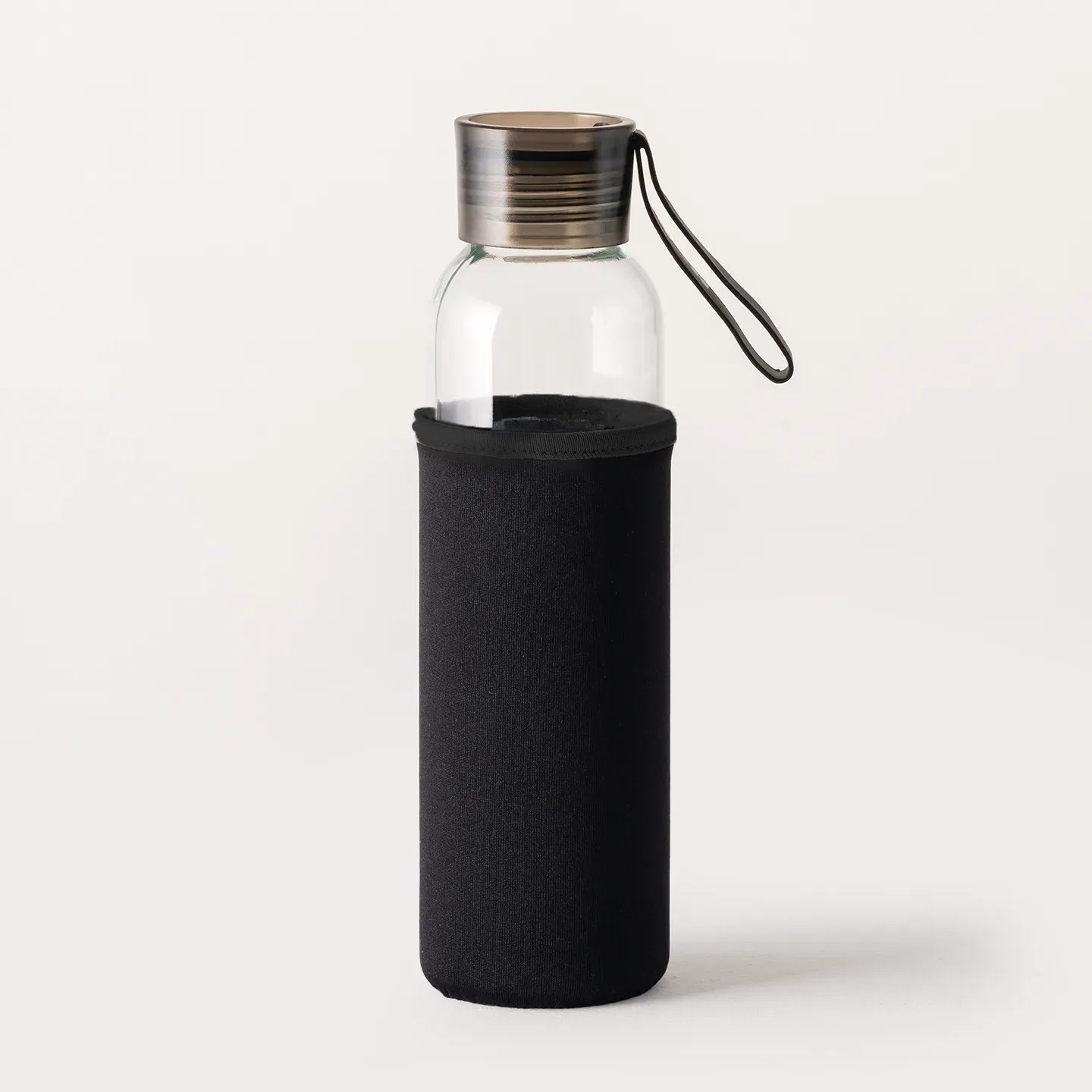 500ml Kılıflı Geri Dönüştürülmüş Cam Su Şişesi