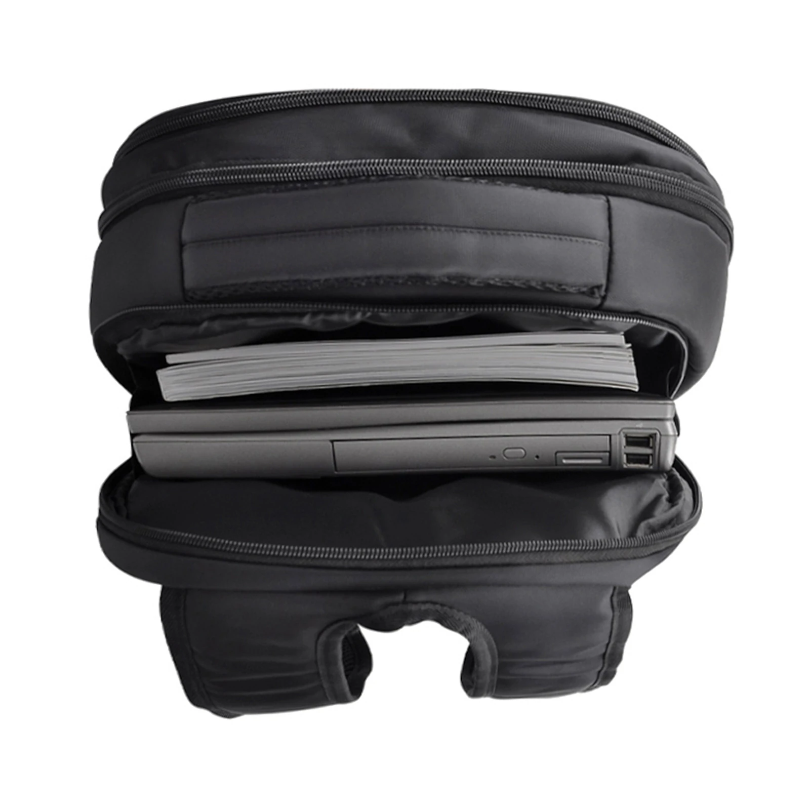 SERÜVEN SİYAH LAPTOP BÖLMELİ SIRT ÇANTASI