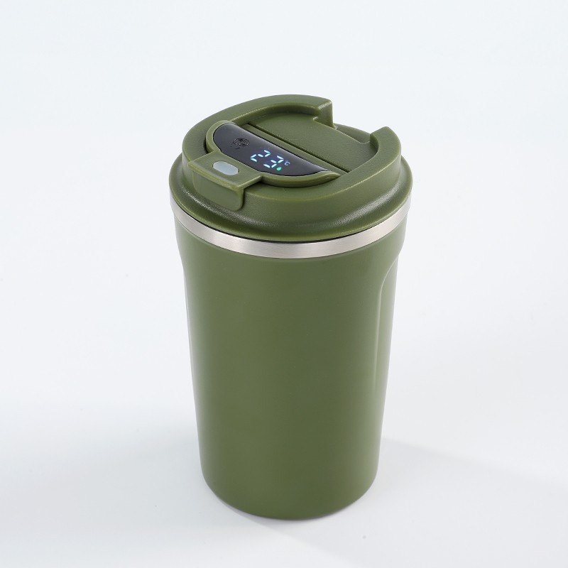 Logo Baskılı 380 ML Dijital Göstergeli Termos Bardak