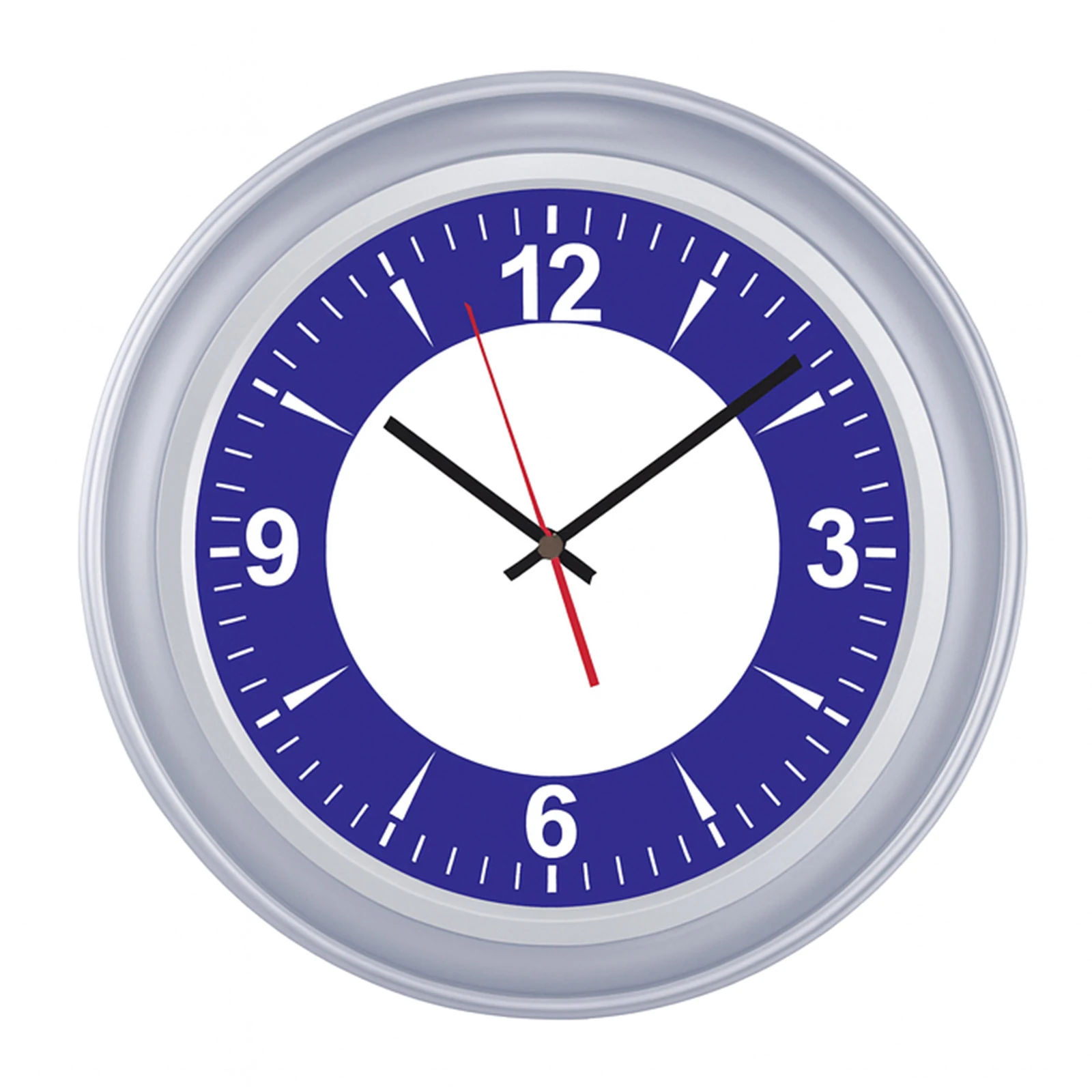 BENDİS509 GÜMÜŞ BRİSTOL KADRAN DUVAR SAATİ (400 MM)