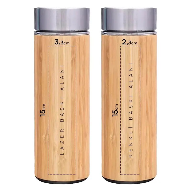 450 ml Filtreli Bambu Termos