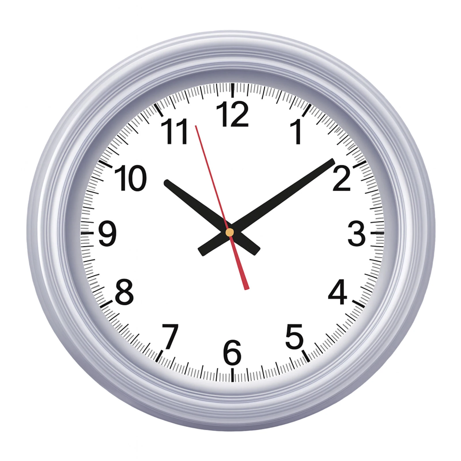 SEDNA526 GÜMÜŞ BRİSTOL KADRAN DUVAR SAATİ (480 MM)