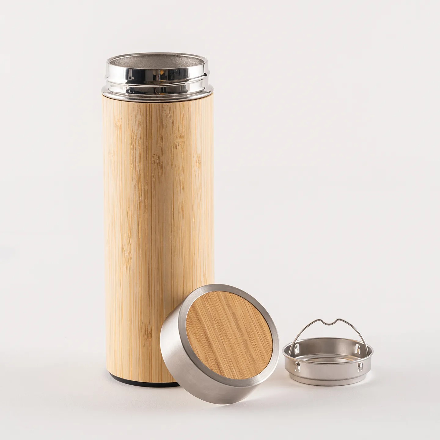 450 ml Filtreli Bambu Termos