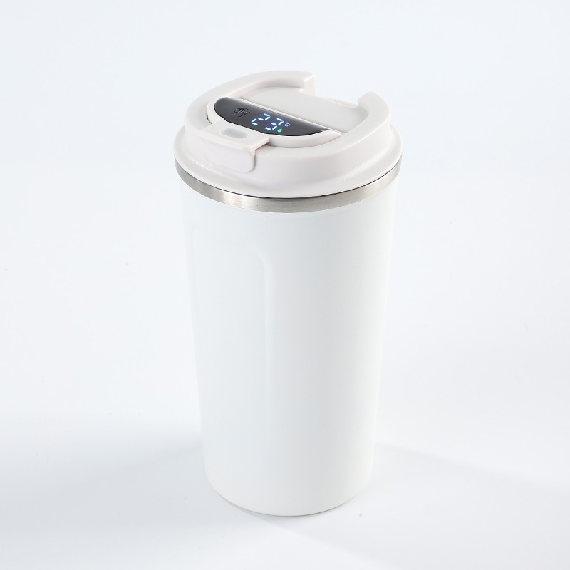 Logo Baskılı 380 ML Dijital Göstergeli Termos Bardak