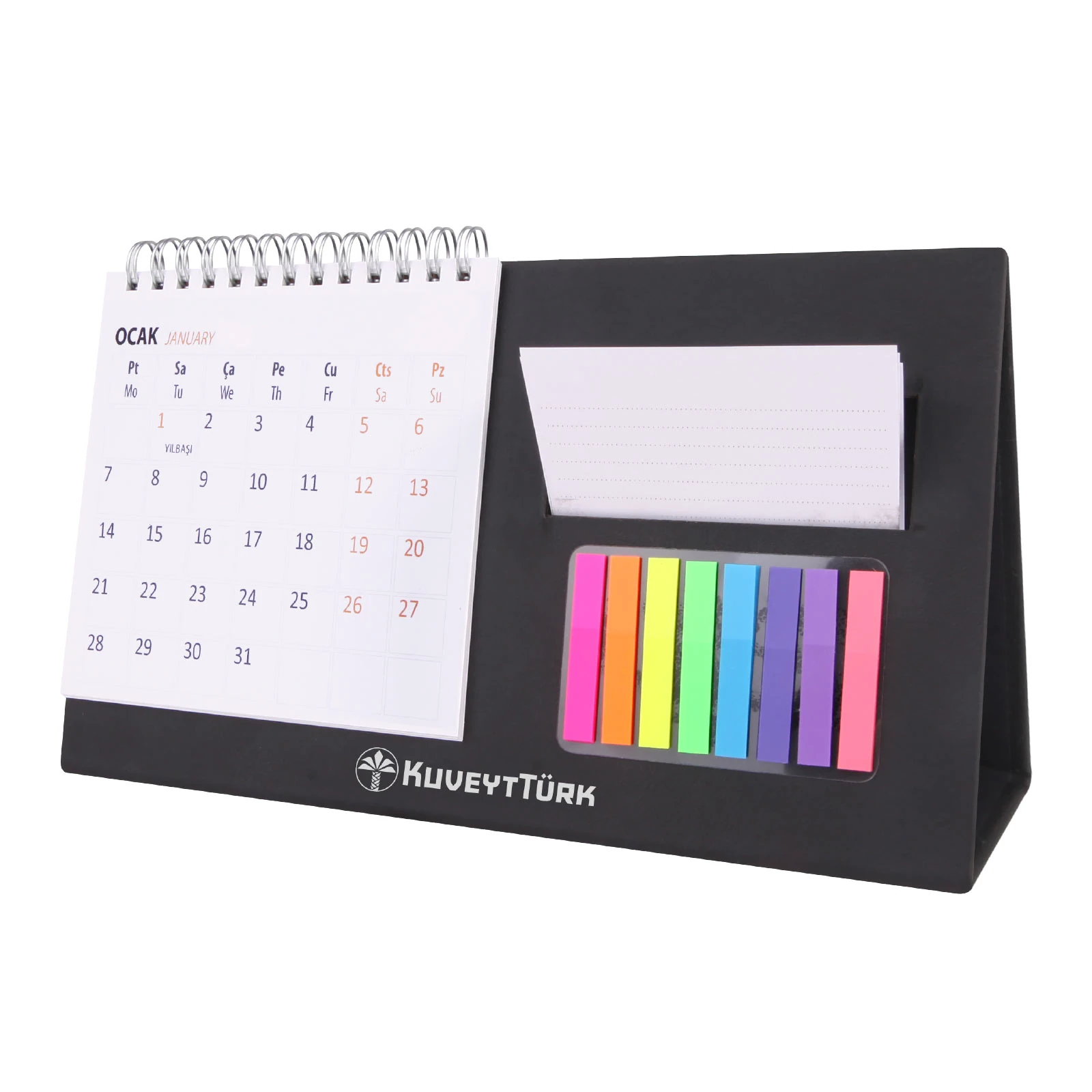 PM-02 POSTİTLİ ÜÇGEN  MASA TAKVİMİ