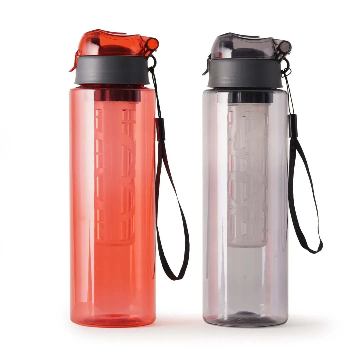 Baskılı 800 ML Detoks Filtreli Plastik Su Şişesi