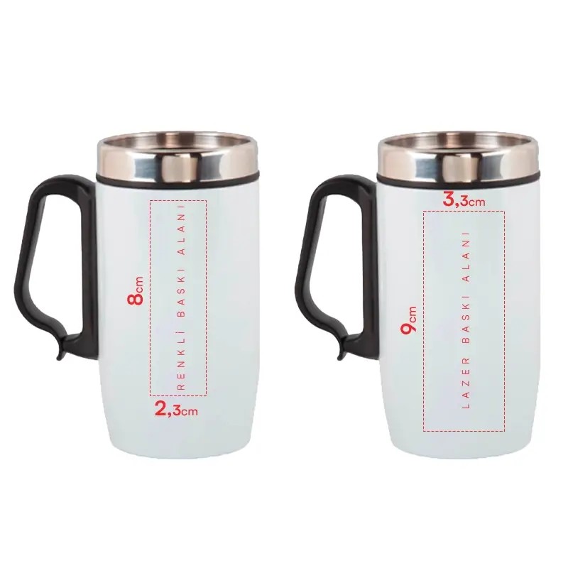 240 ML Kulplu Termos Bardak