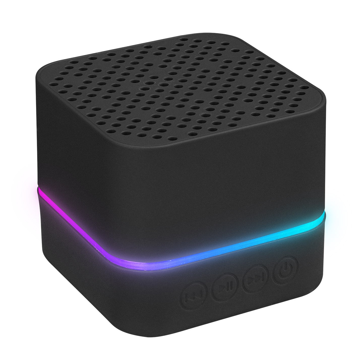 Siyah DC 5V/USB TF Kartlı Bluetoothlu Led Işıklı Şarjlı Speaker Hoparlör
