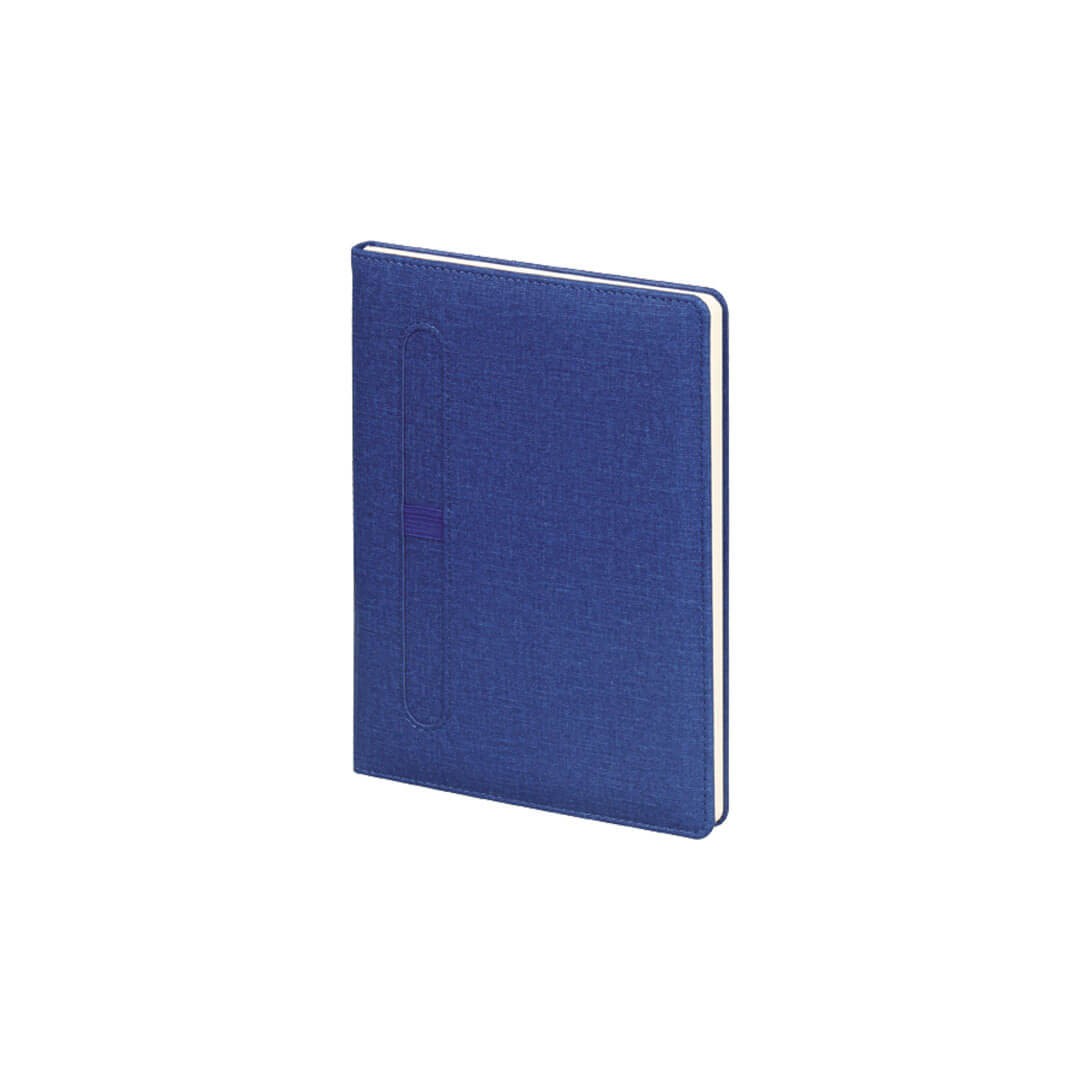Logo Baskılı 15 x 21 cm Termo PU Sert Kapaklı Tarihsiz Defter, 224 Sayfa, 70gr. Ivory Krem Çizgili İç Kağıt, Kalem Tutuculu, Esnek Lastikli
