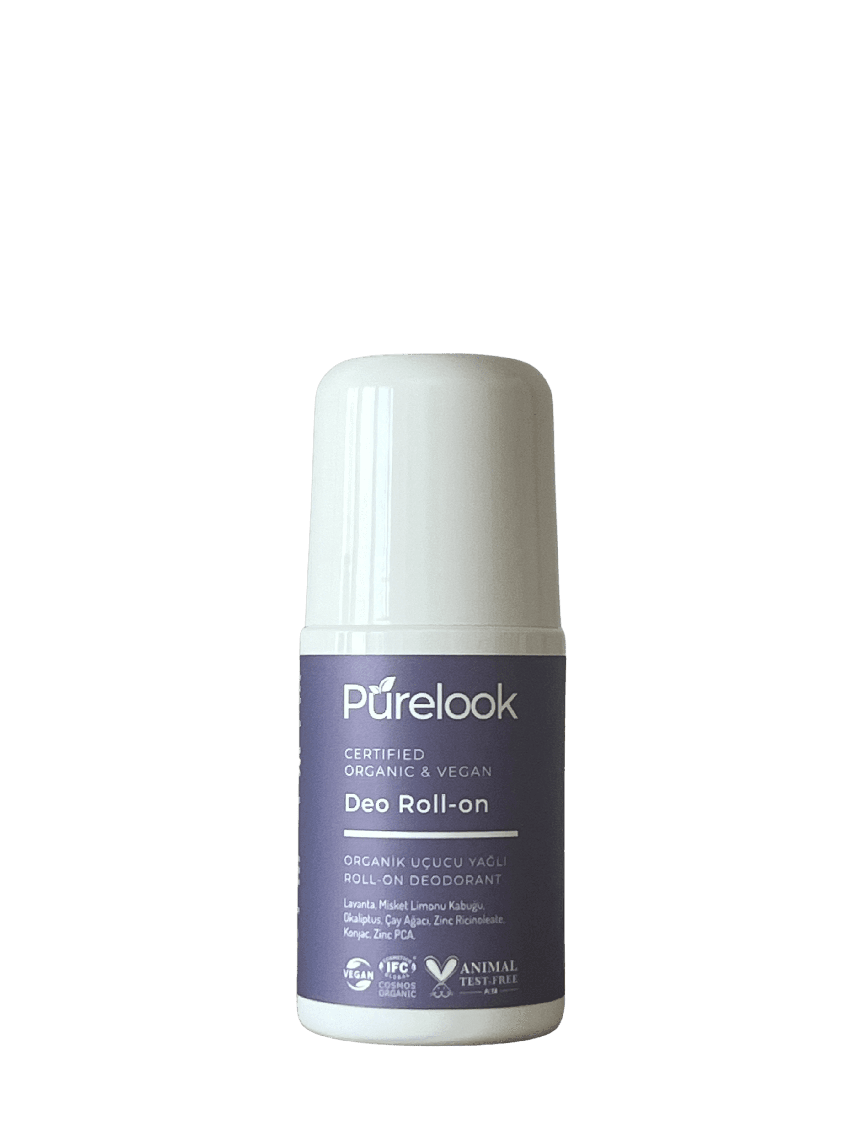 Purelook Organik ve Vegan Sertifikalı Kadın Doğal Roll On Deodorant 50ml.(Women)