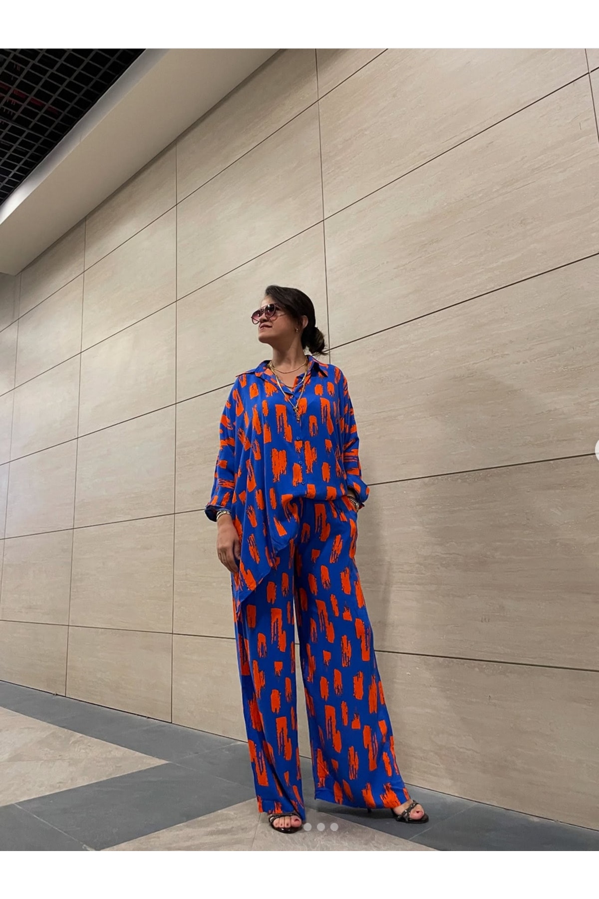 Nora Desenli ikili takım - Füme