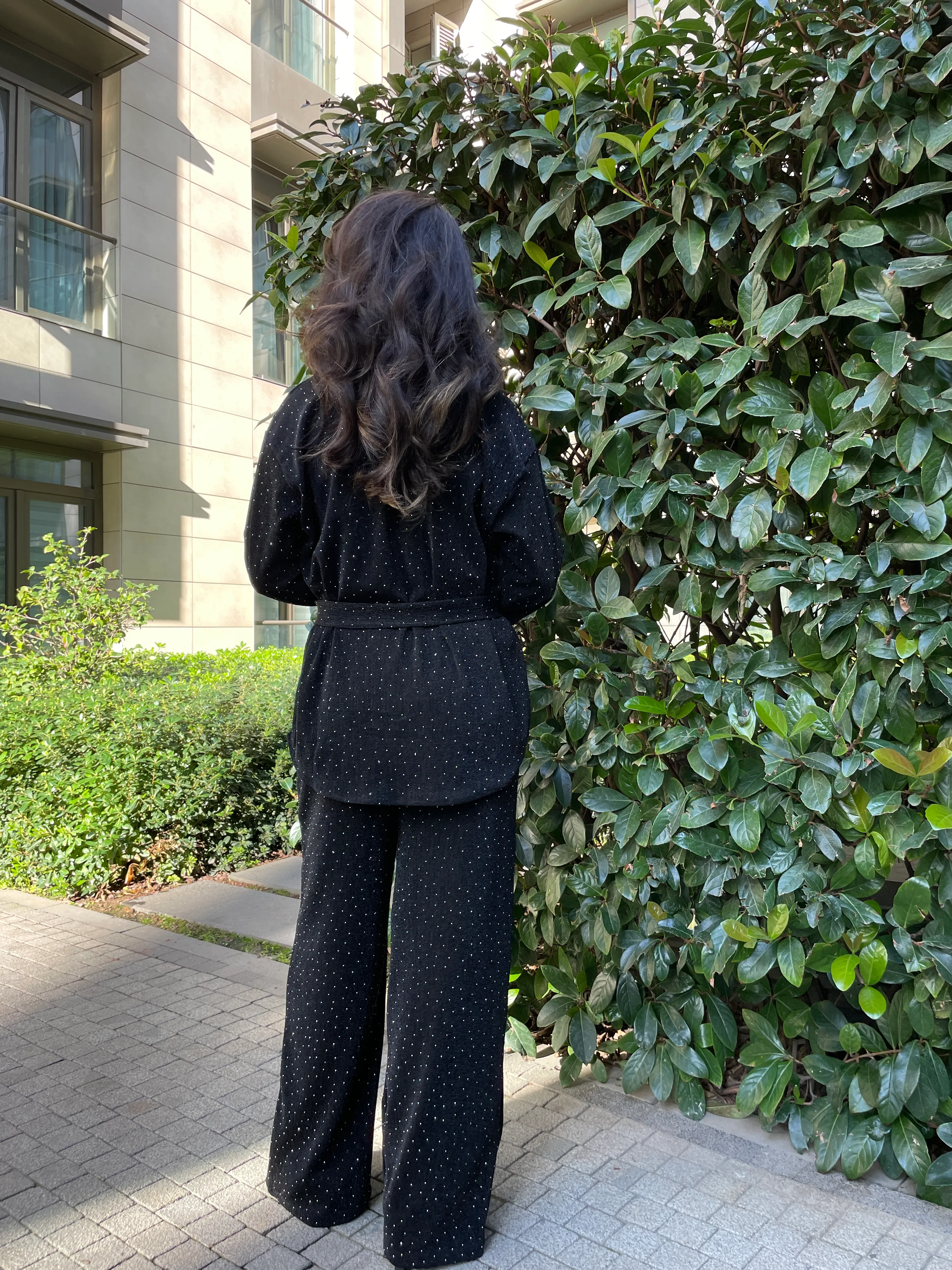 Işıltılı taşlı takım