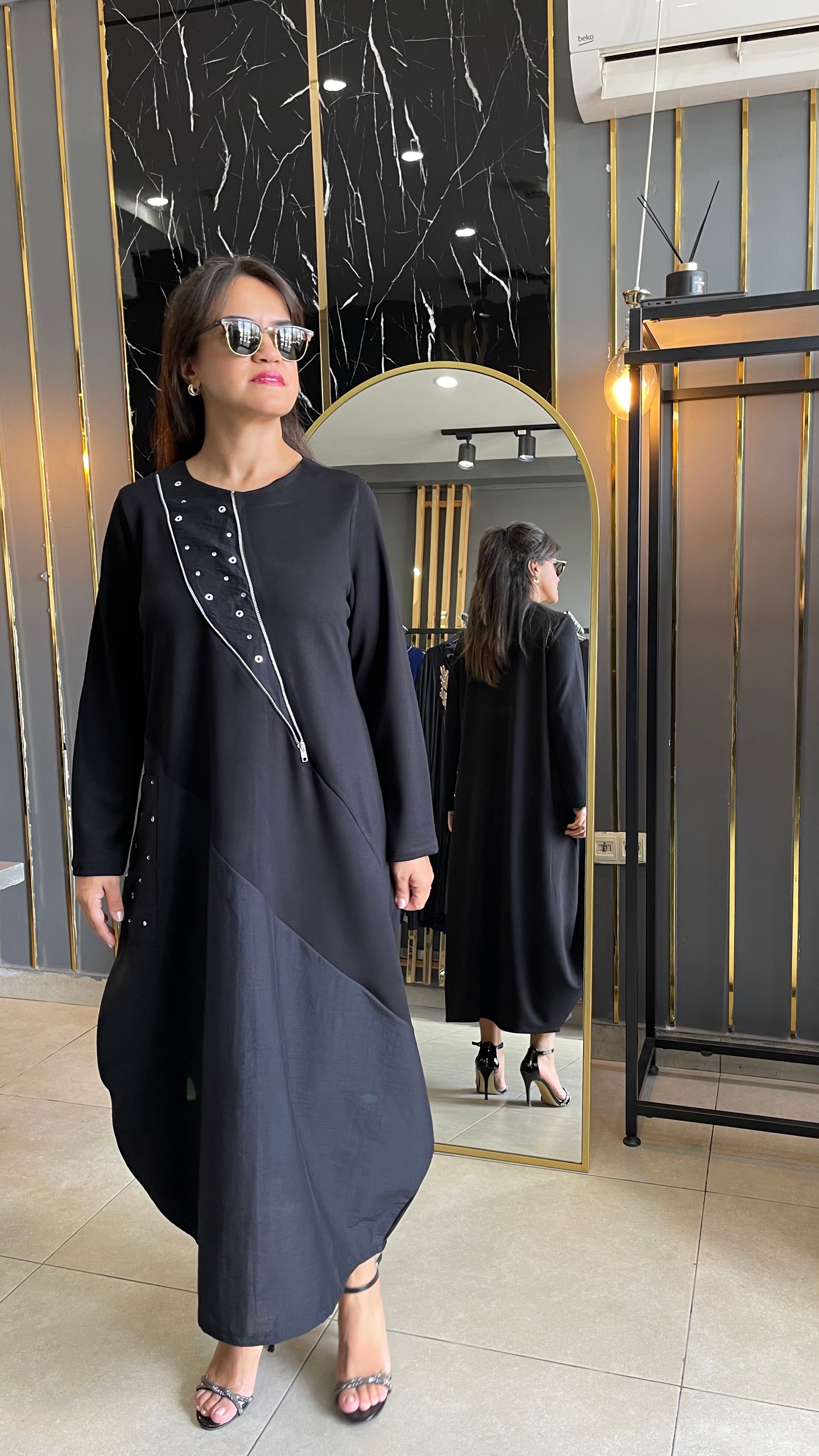 TAŞLI MODAL ELBİSE