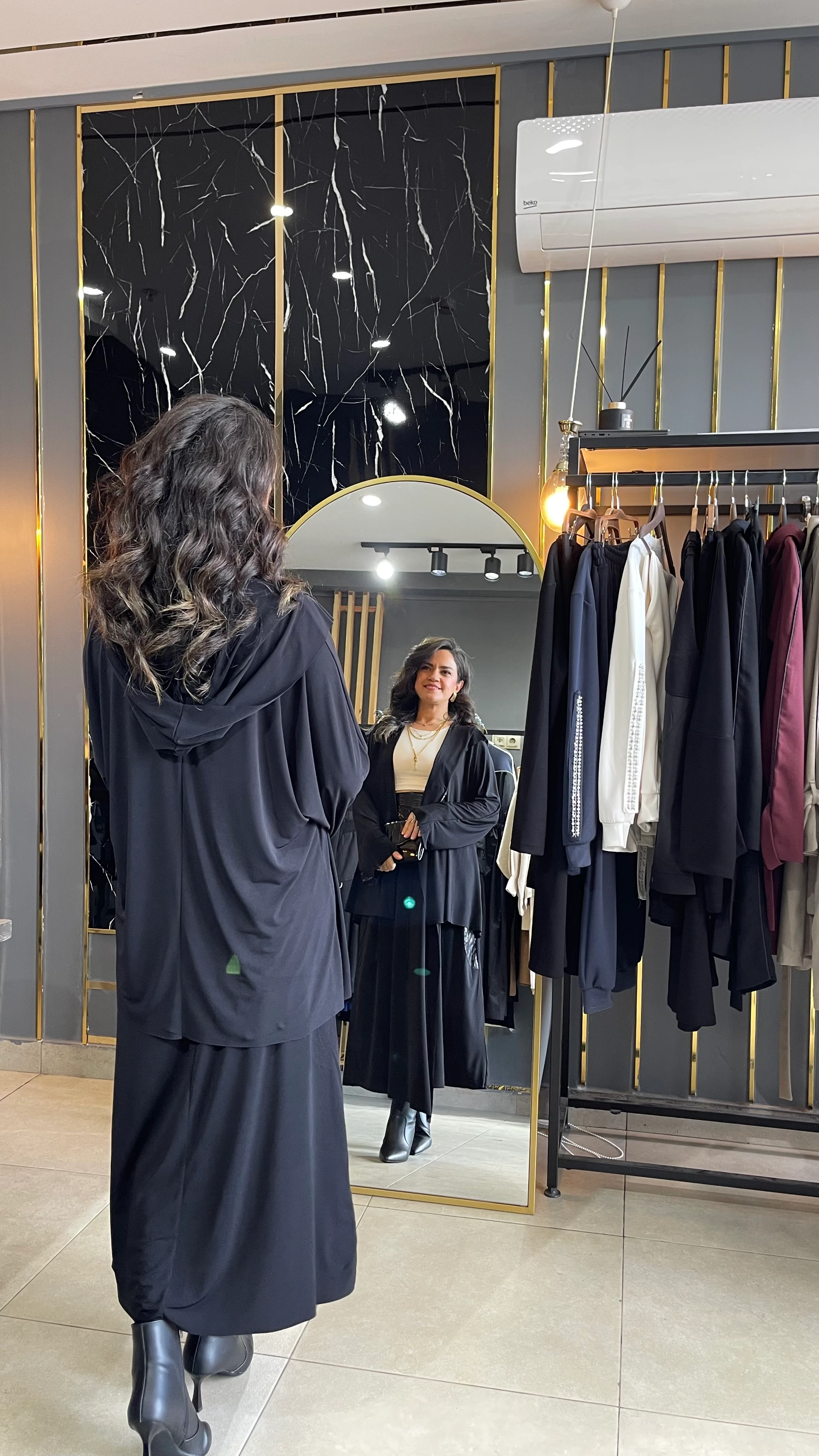 asimetrik sandy etekli takım